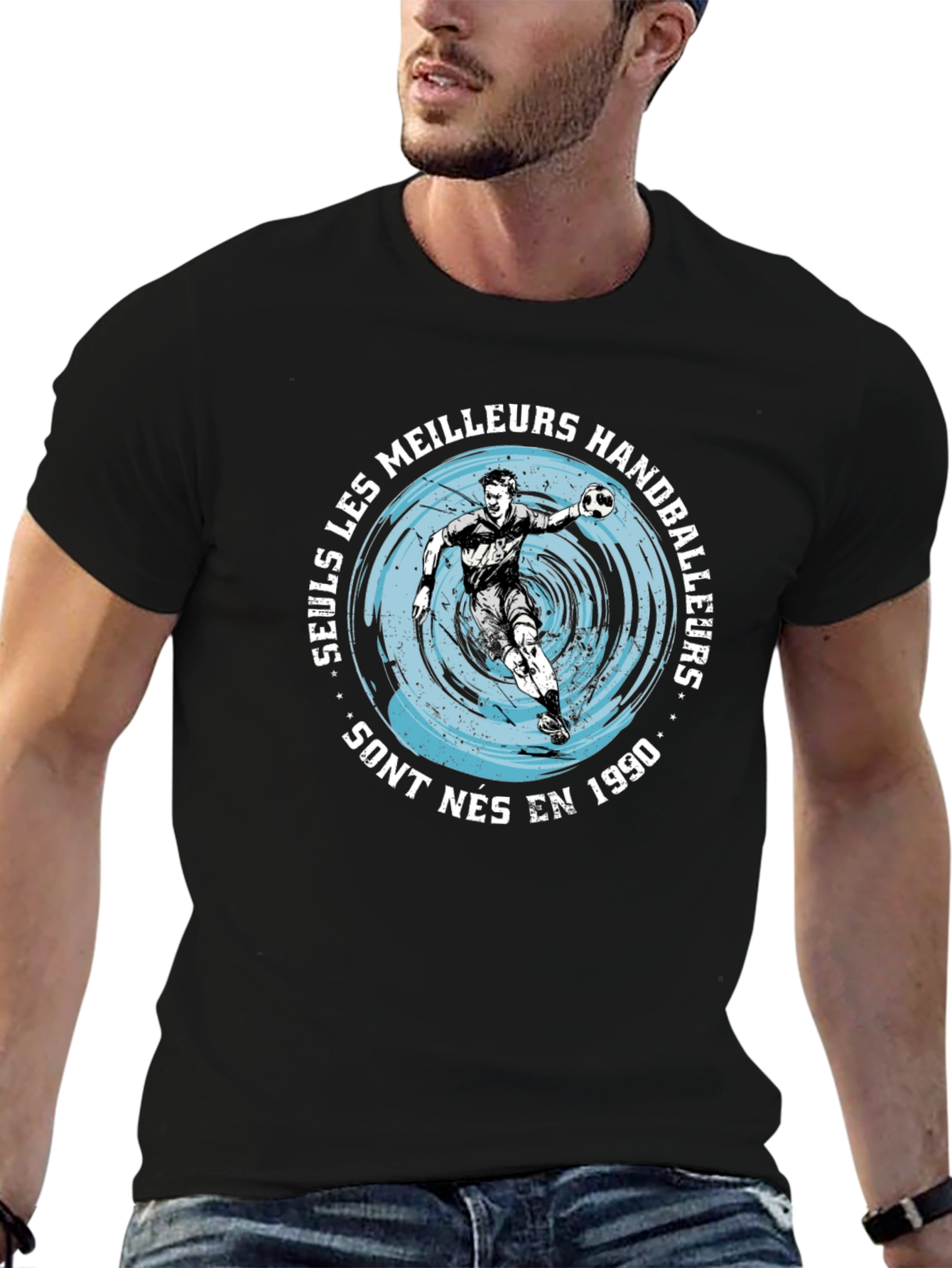 Handball Player Graphic Tee - Born in 1990