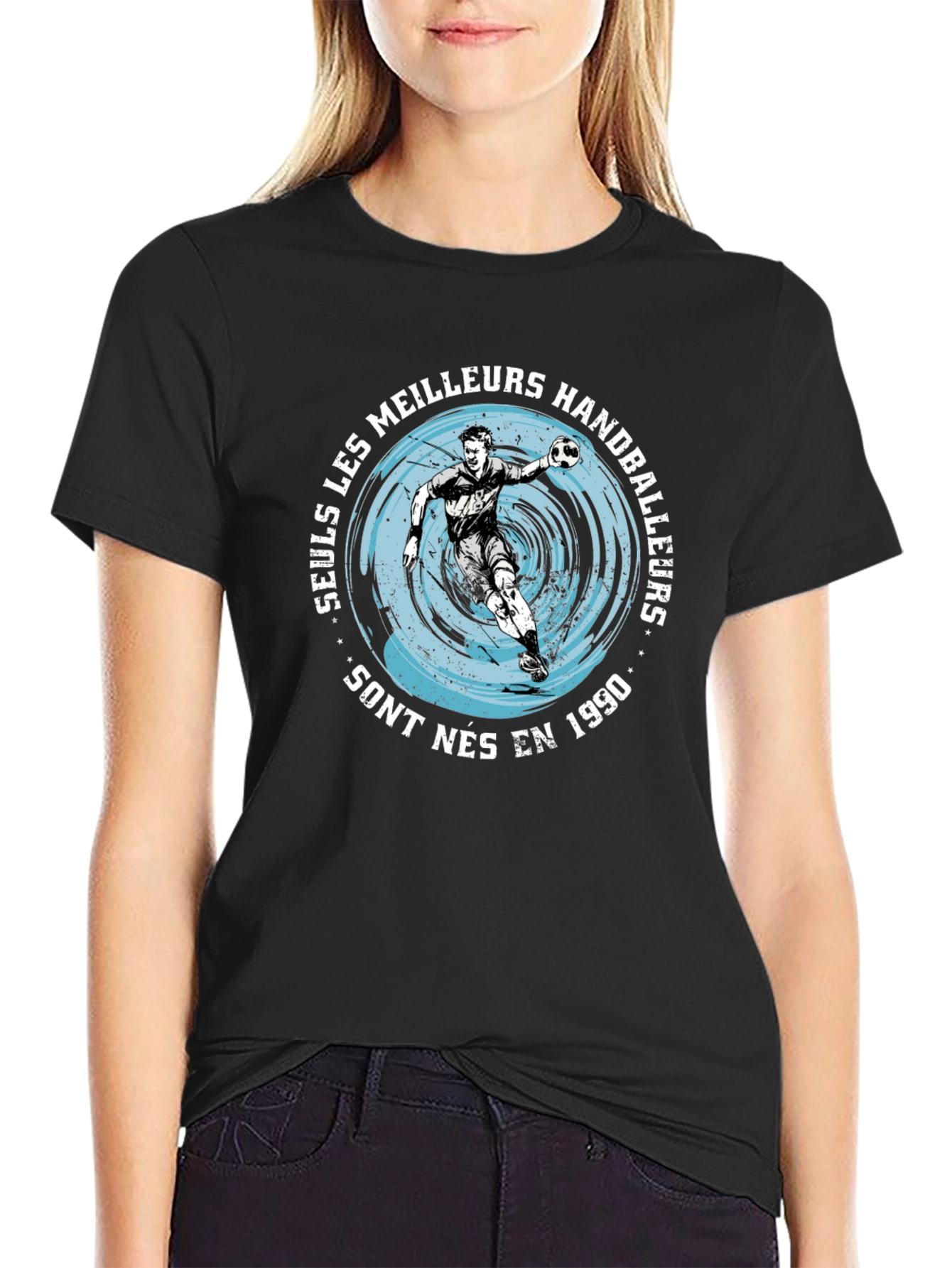 Handball Player Graphic Tee - Born in 1990
