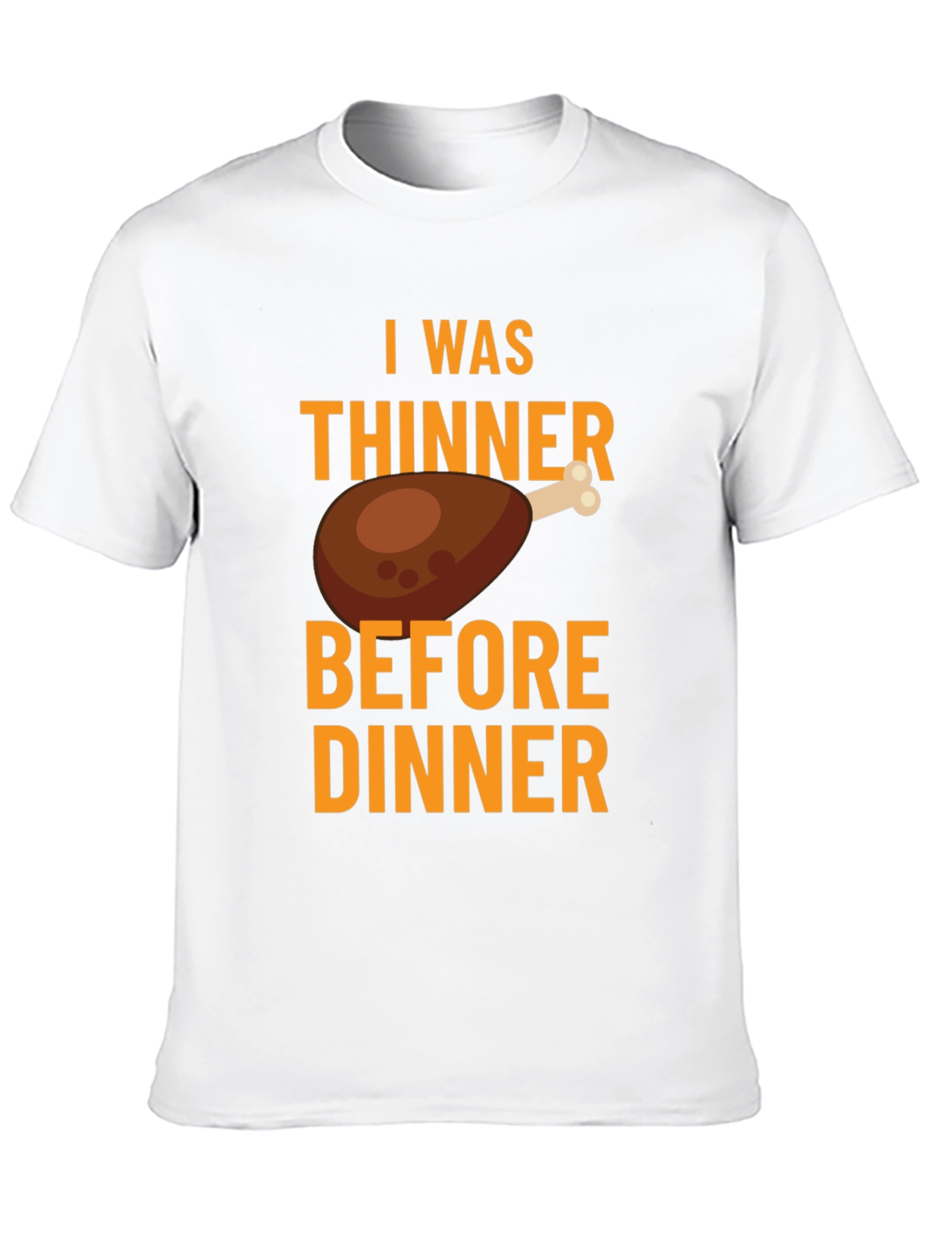 Funny Thanksgiving I Was Thinner Before Dinner T-Shirt