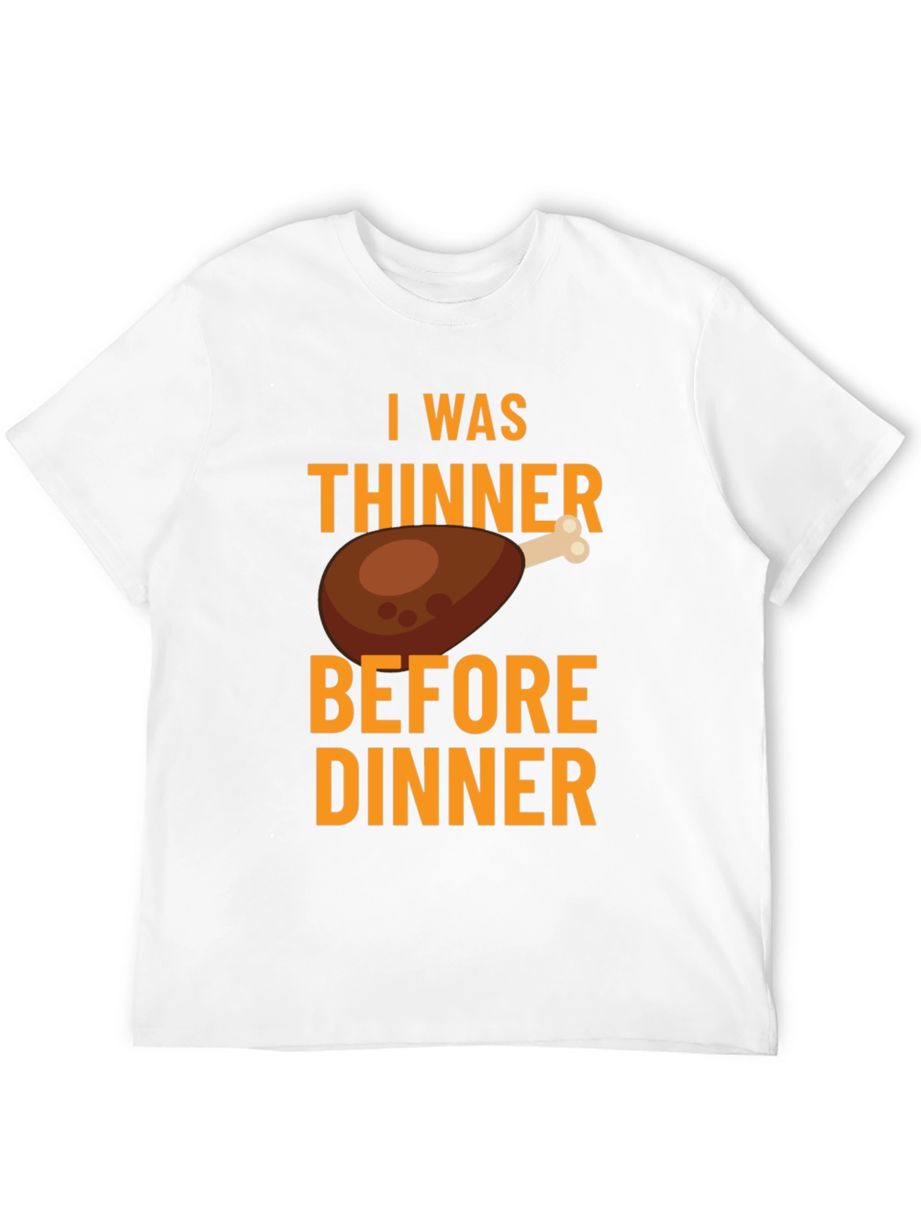 Funny Thanksgiving I Was Thinner Before Dinner T-Shirt