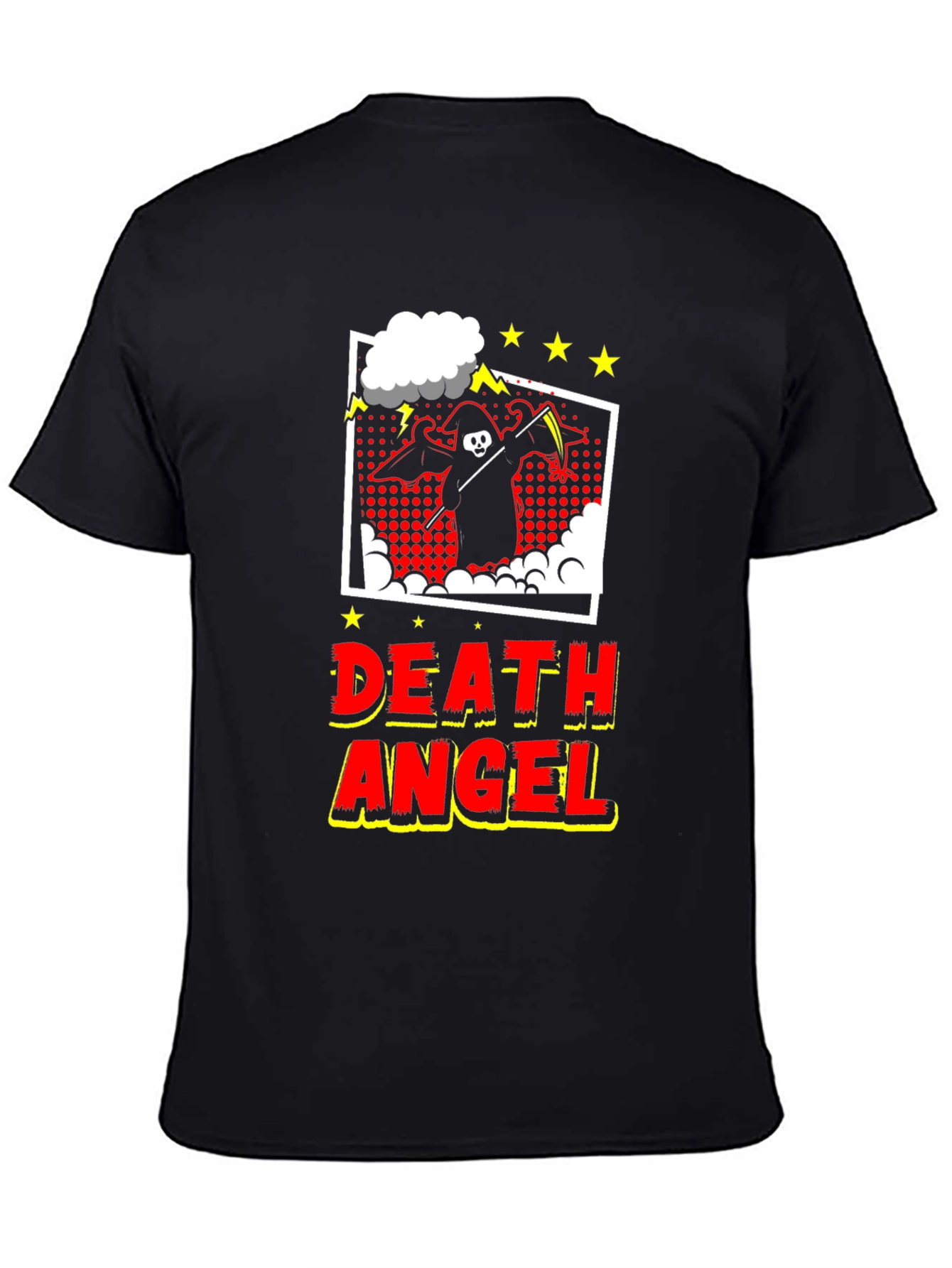 Death Angel Graphic Tee - Black Cotton T-Shirt