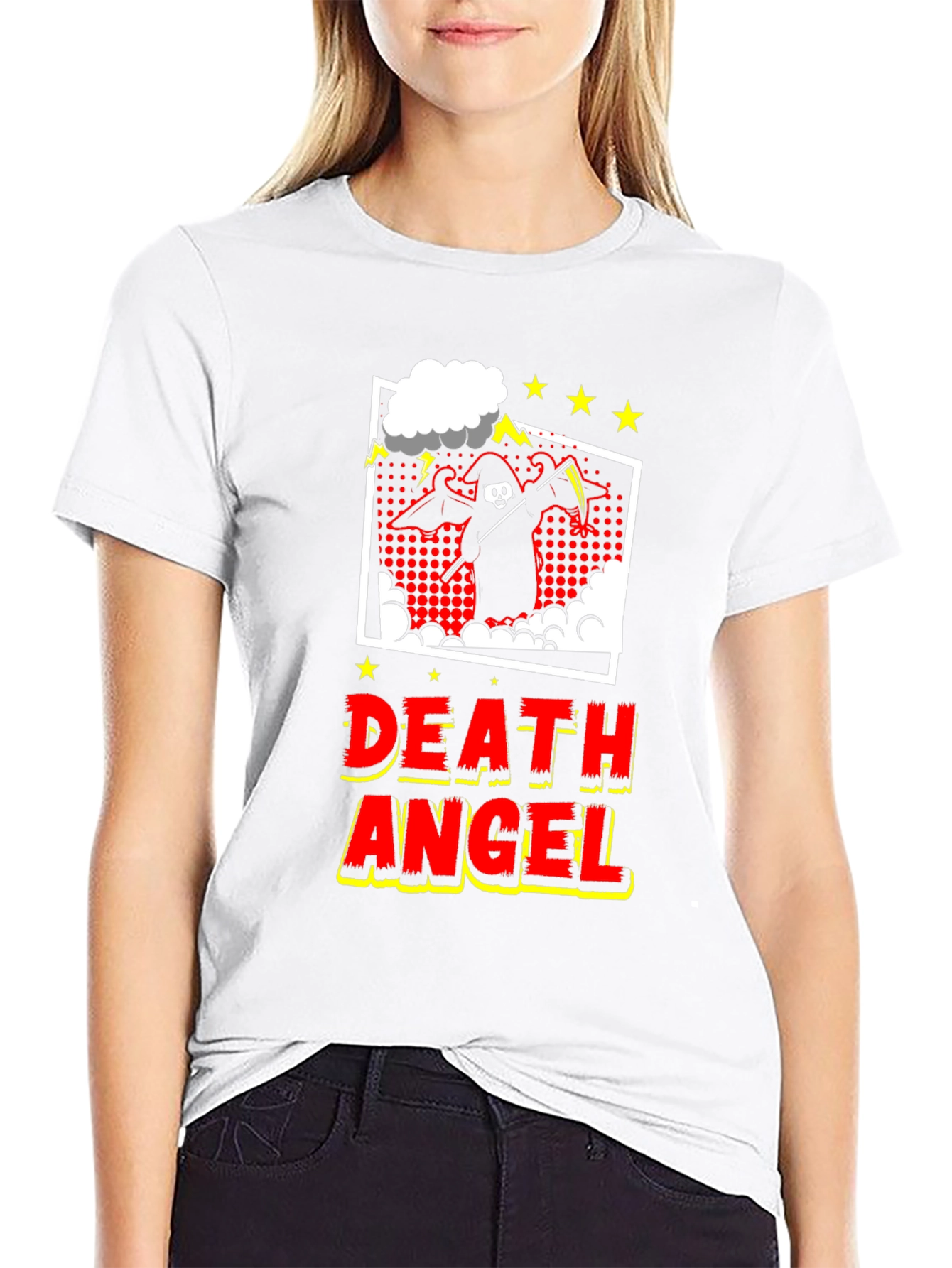 Death Angel Graphic Tee - Black Cotton T-Shirt
