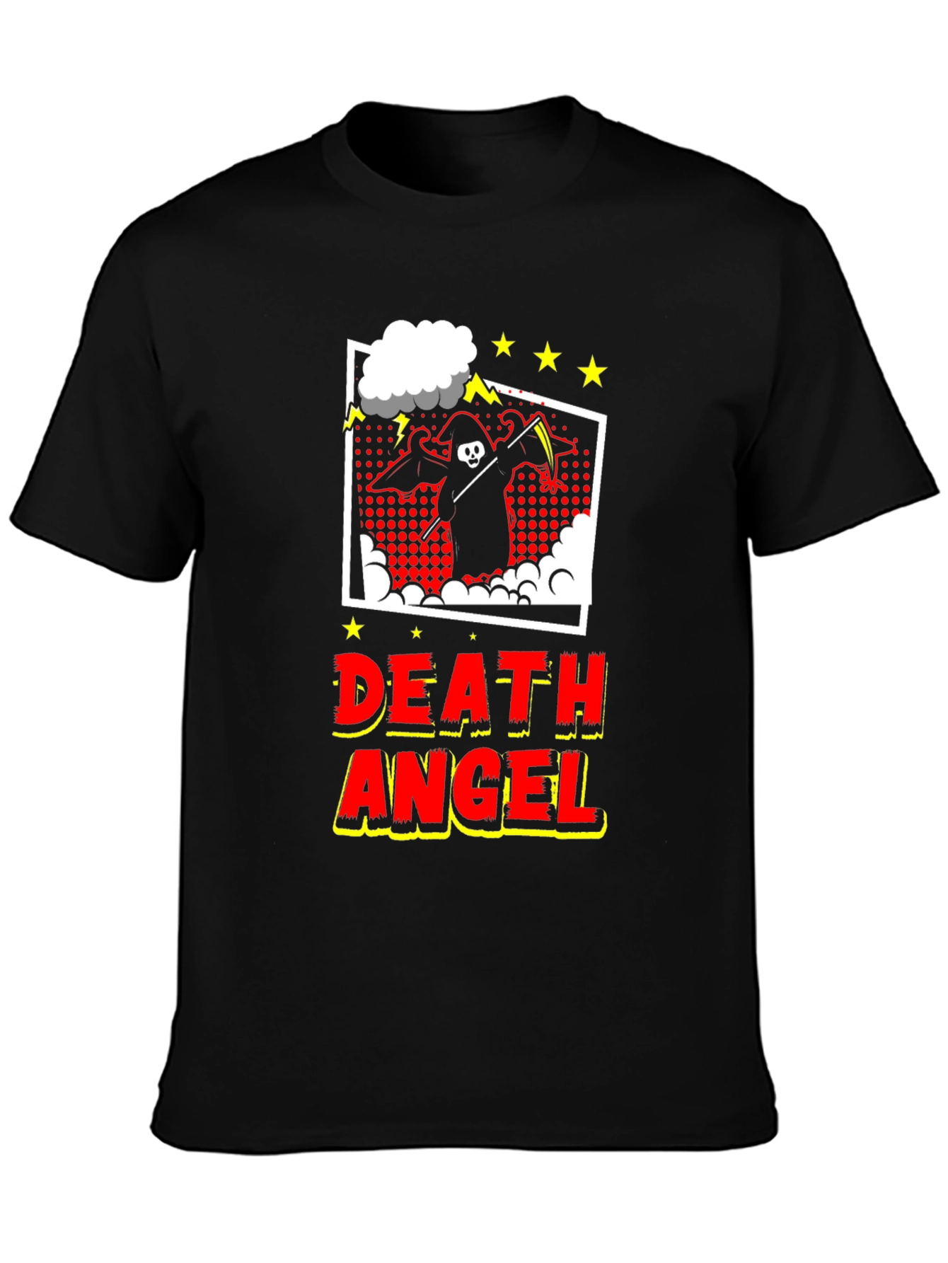 Death Angel Graphic Tee - Black Cotton T-Shirt