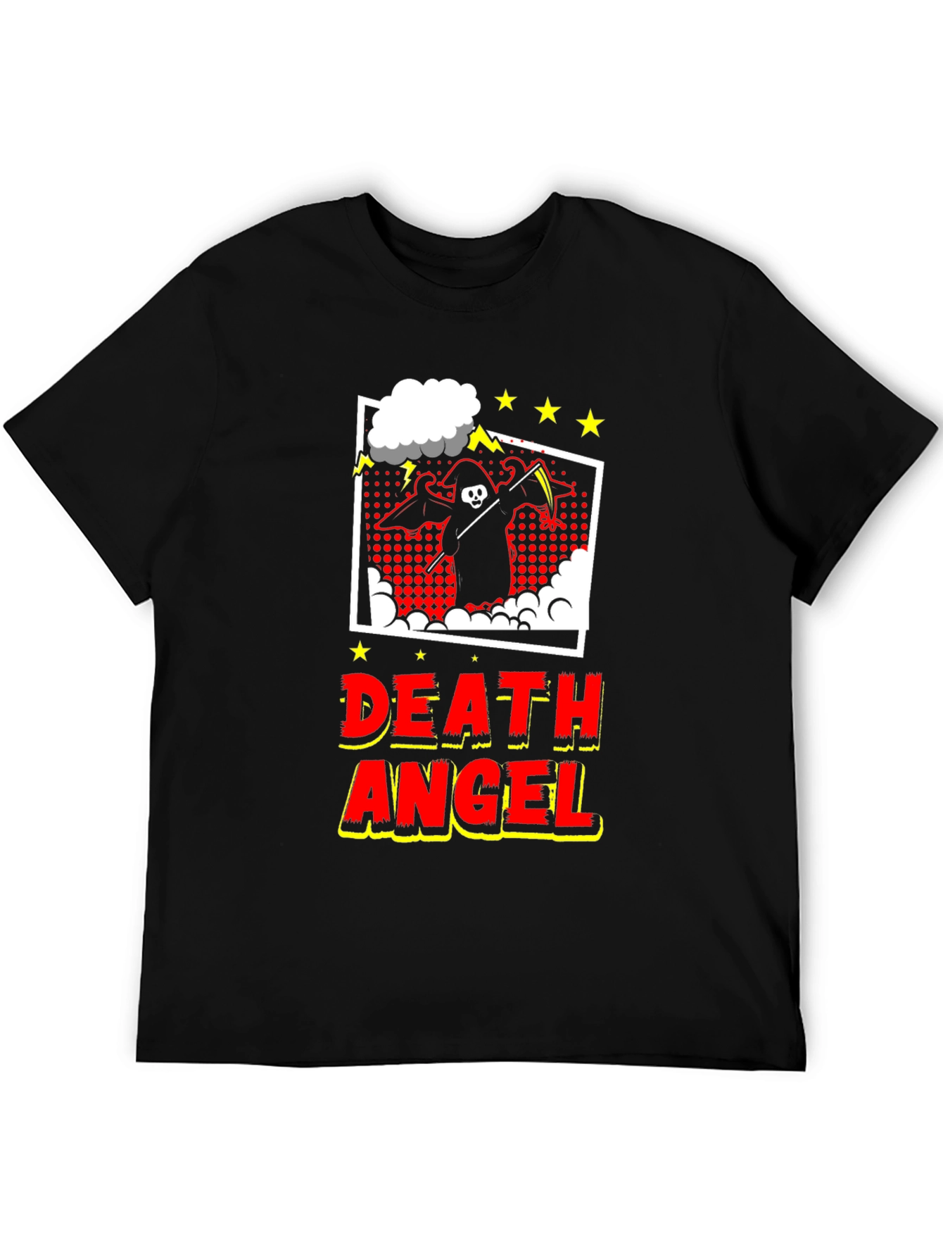 Death Angel Graphic Tee - Black Cotton T-Shirt