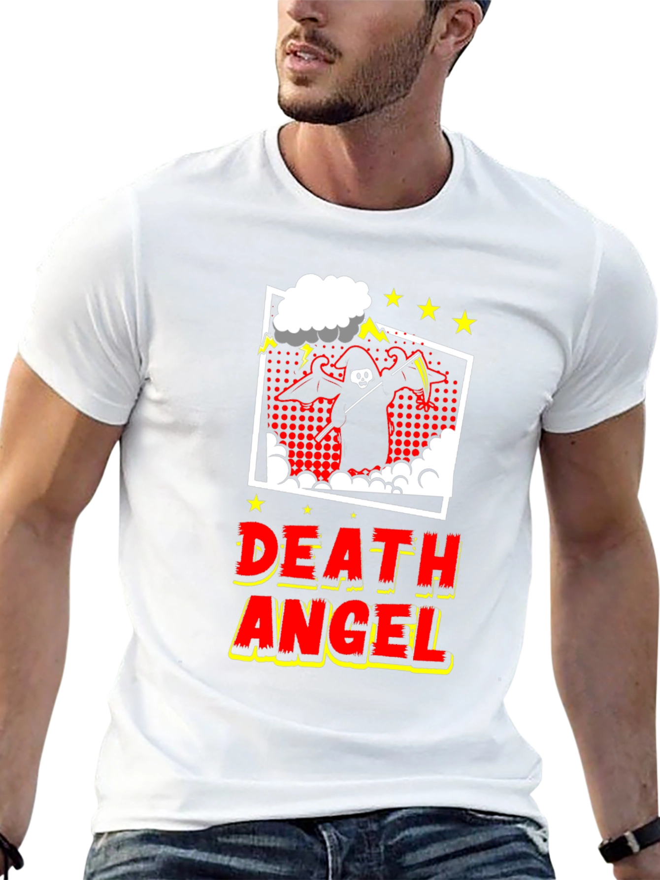 Death Angel Graphic Tee - Black Cotton T-Shirt