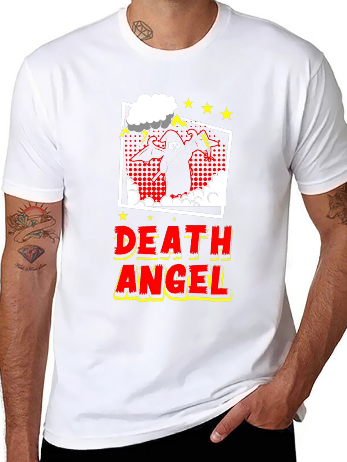Death Angel Graphic Tee - Black Cotton T-Shirt