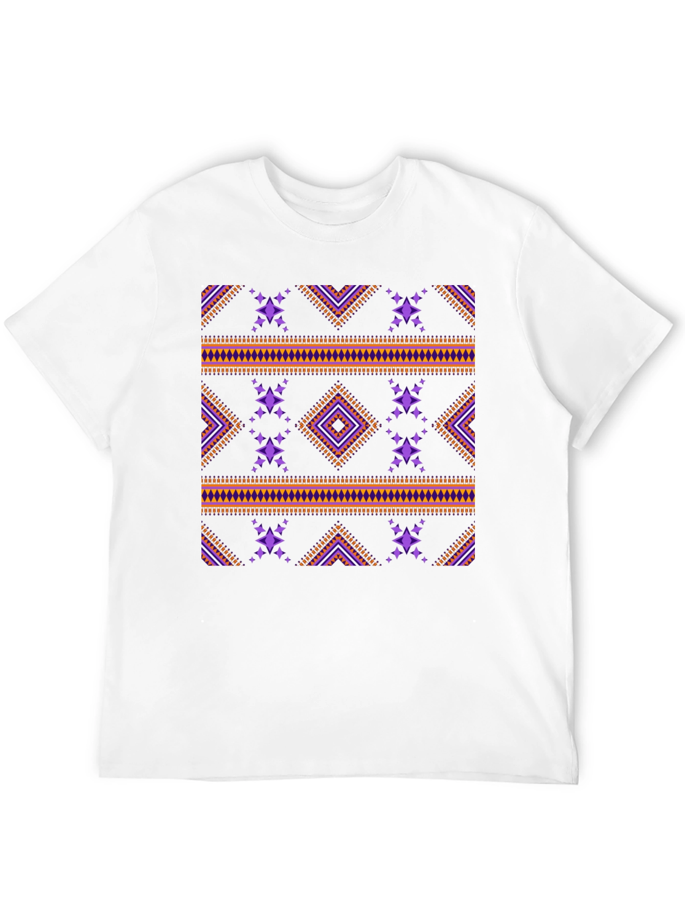 Tribal Pattern Black T-Shirt