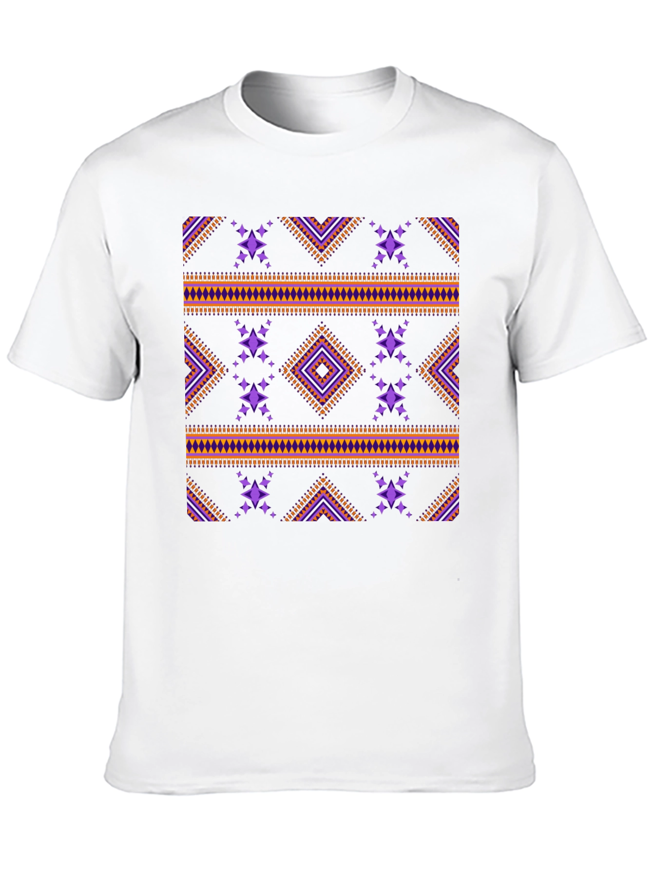 Tribal Pattern Black T-Shirt