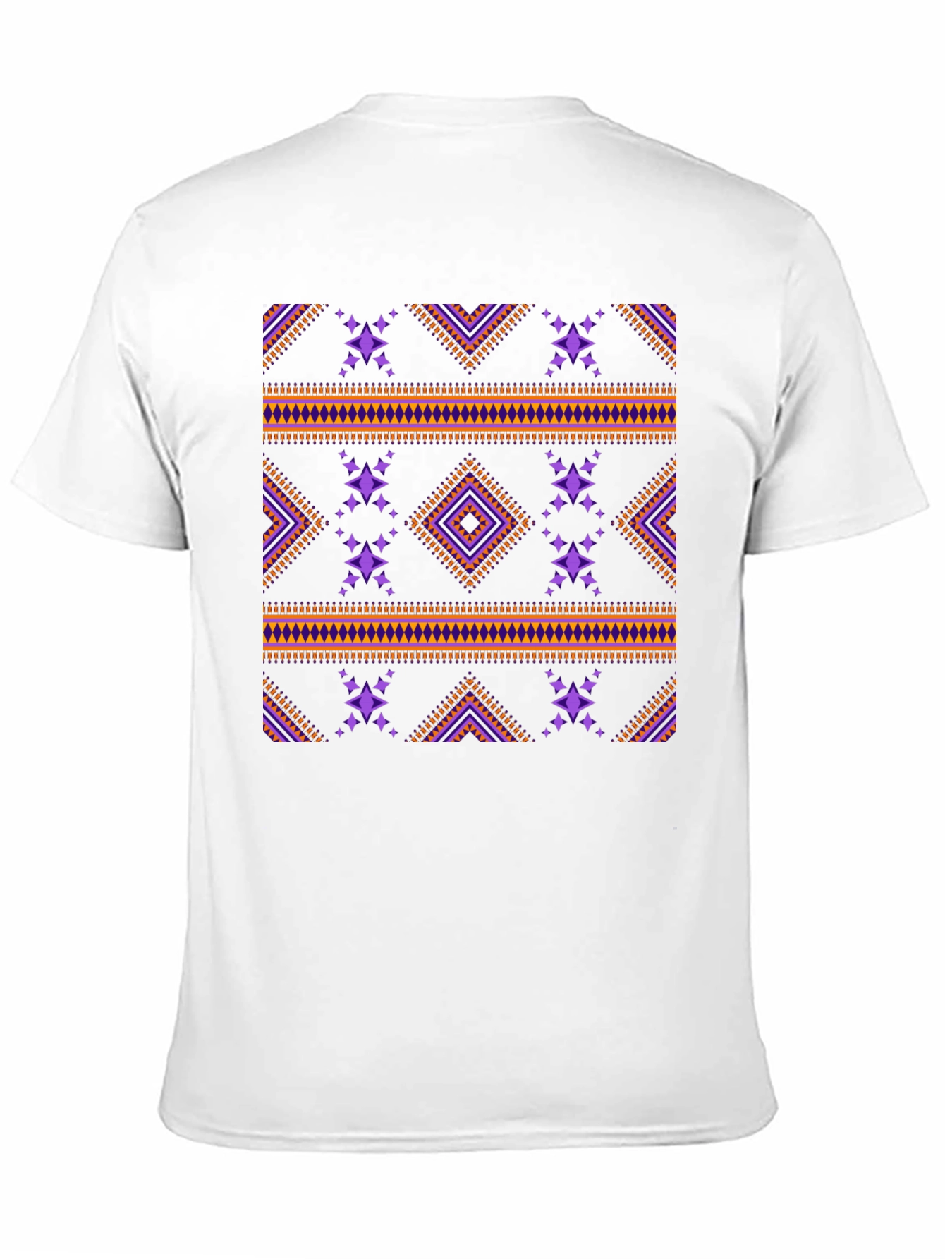 Tribal Pattern Black T-Shirt