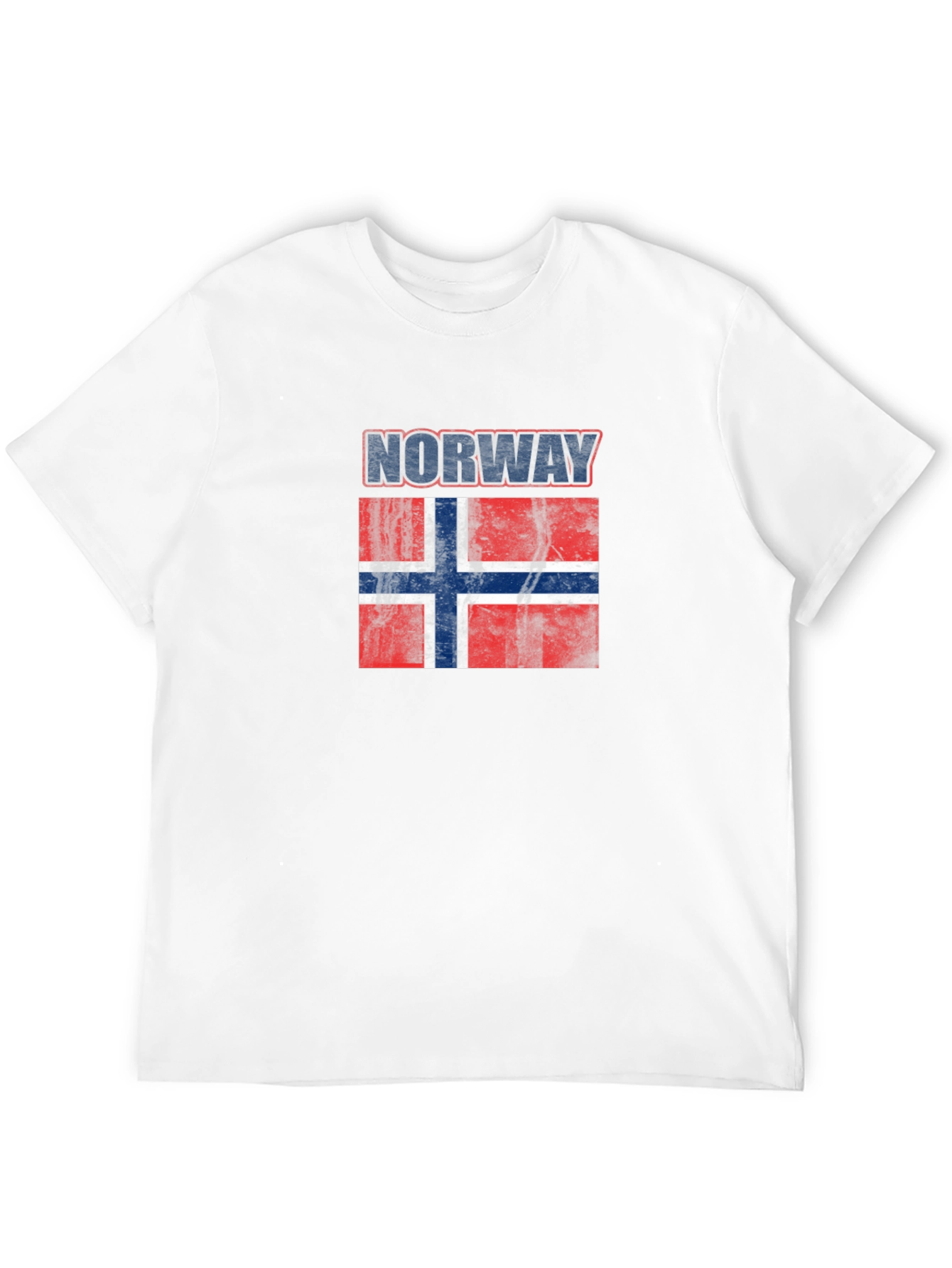 Norway Flag T-Shirt - Distressed Graphic Tee