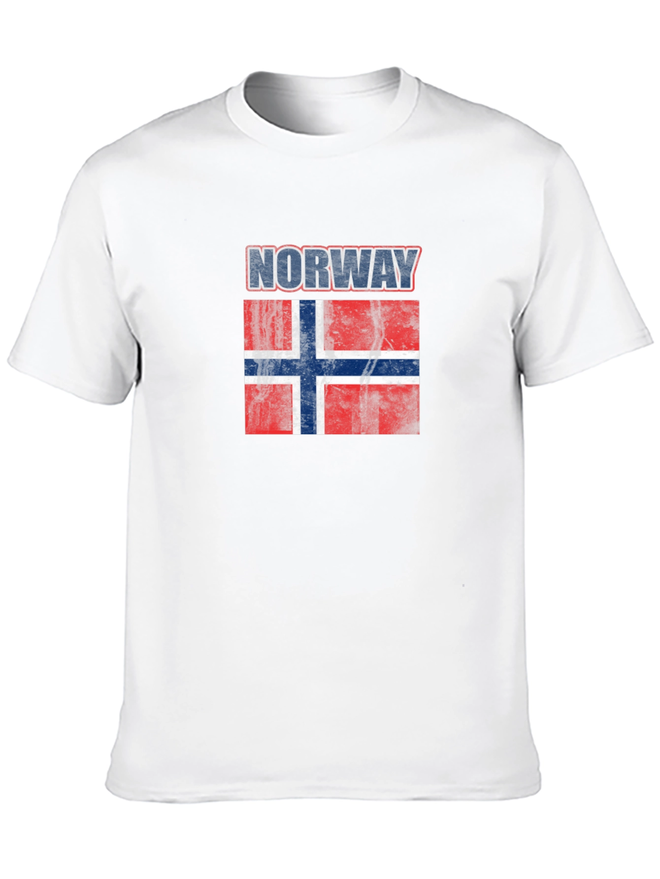 Norway Flag T-Shirt - Distressed Graphic Tee