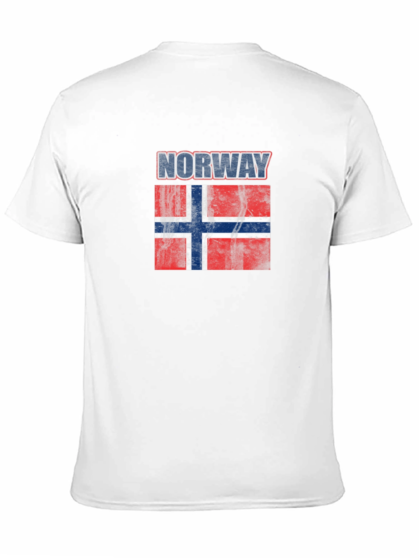 Norway Flag T-Shirt - Distressed Graphic Tee