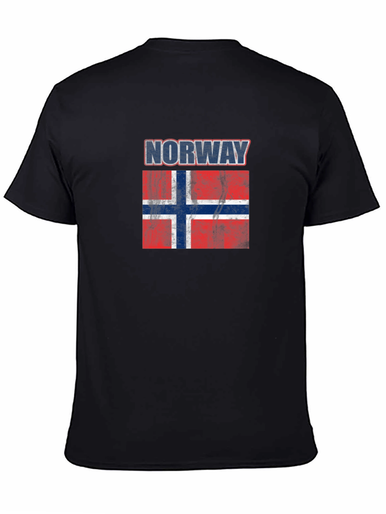 Norway Flag T-Shirt - Distressed Graphic Tee