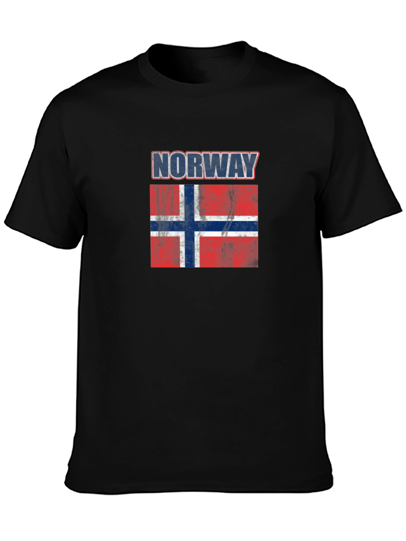 Norway Flag T-Shirt - Distressed Graphic Tee
