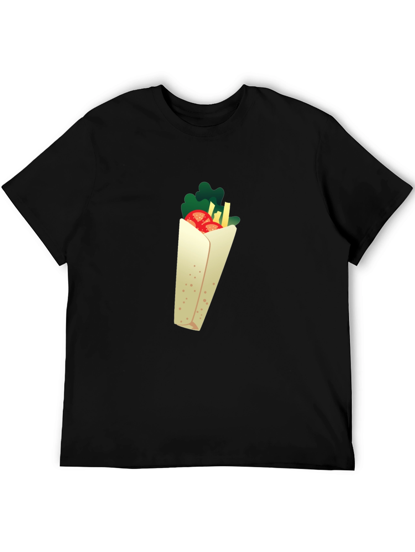 Kebab Graphic Black T-Shirt - Novelty Food Tee