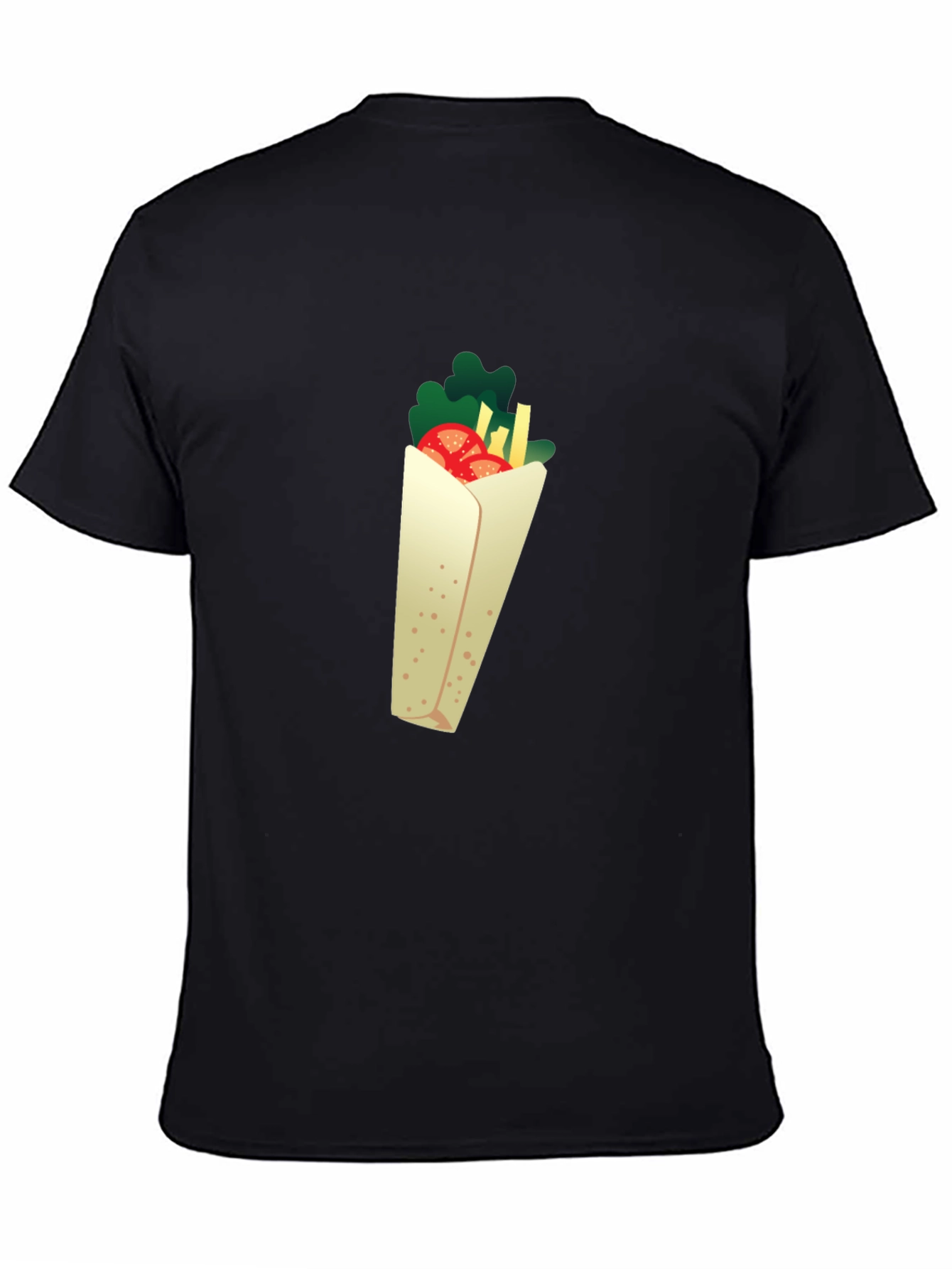 Kebab Graphic Black T-Shirt - Novelty Food Tee