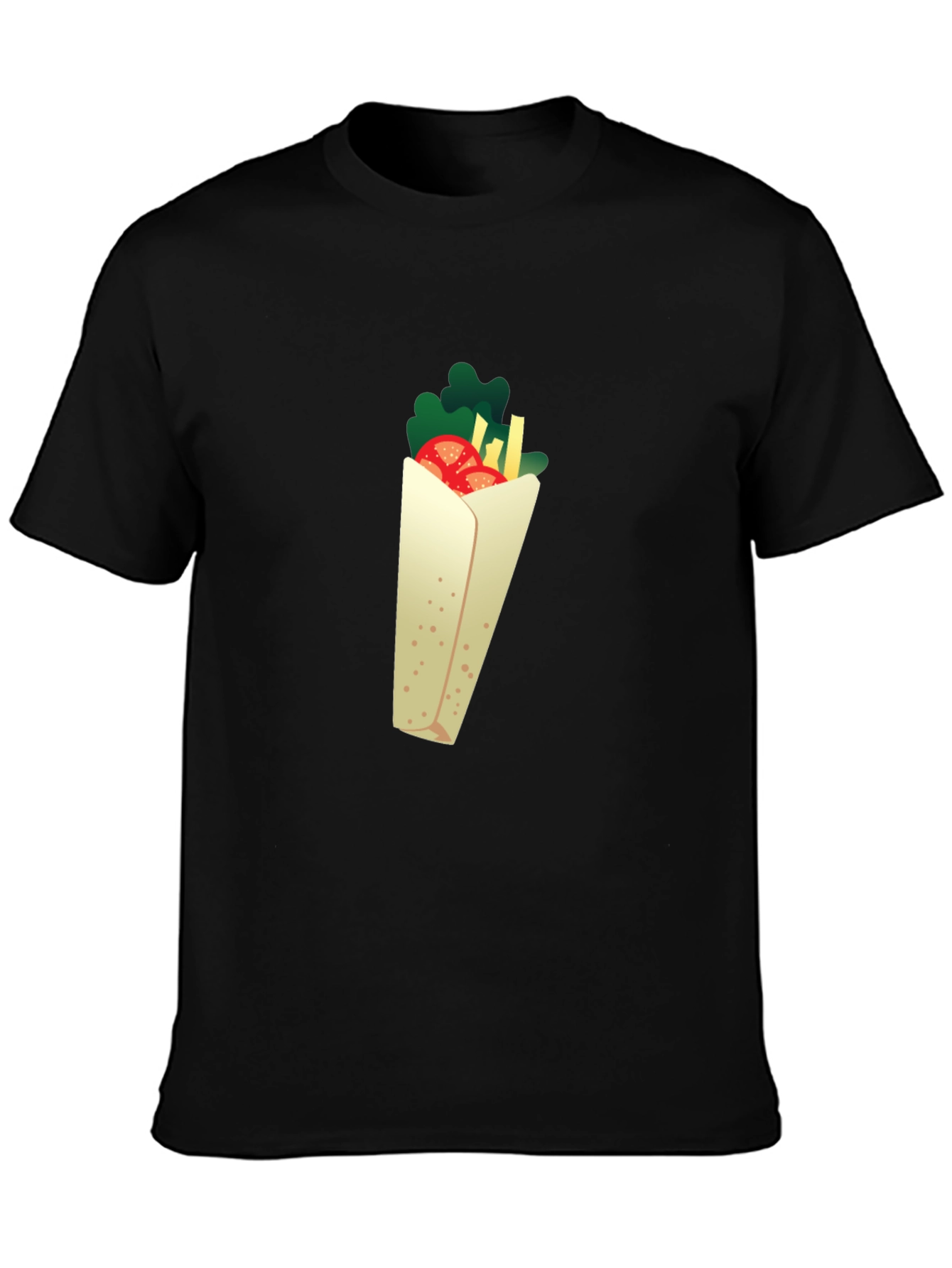 Kebab Graphic Black T-Shirt - Novelty Food Tee