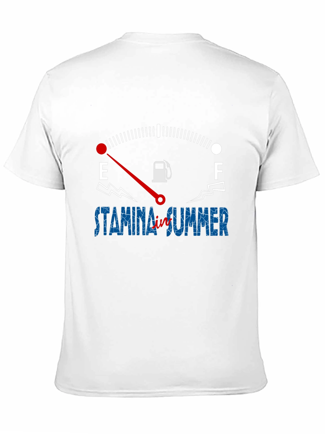 Stamina Summer Black Graphic Tee - Fuel Gauge Design