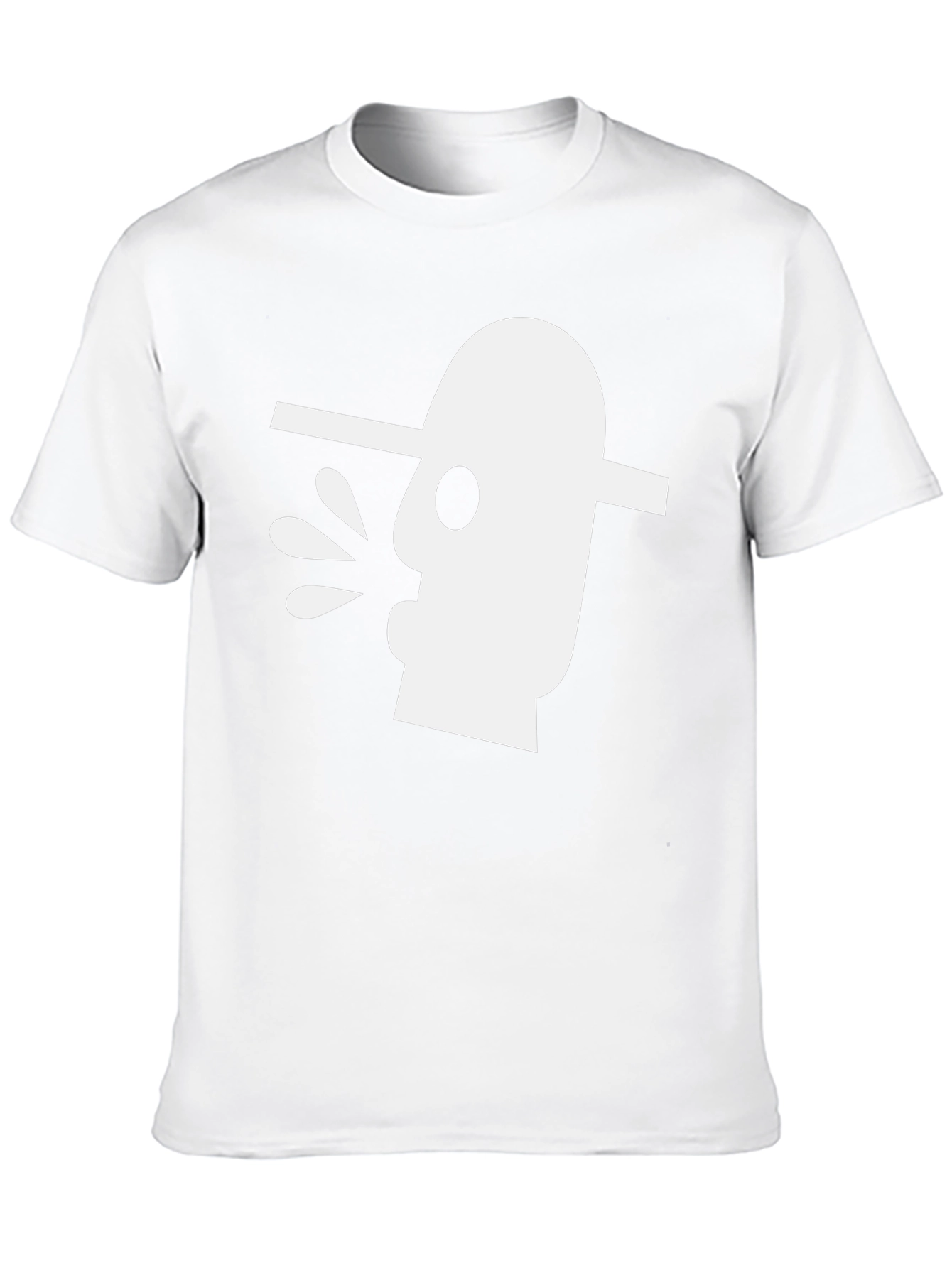 Abstract Art Graphic Tee - Black Cotton T-Shirt