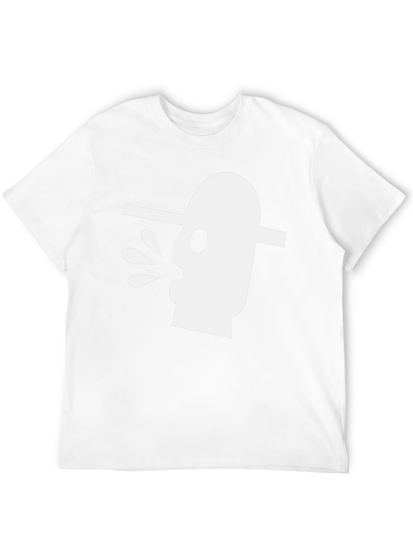 Abstract Art Graphic Tee - Black Cotton T-Shirt