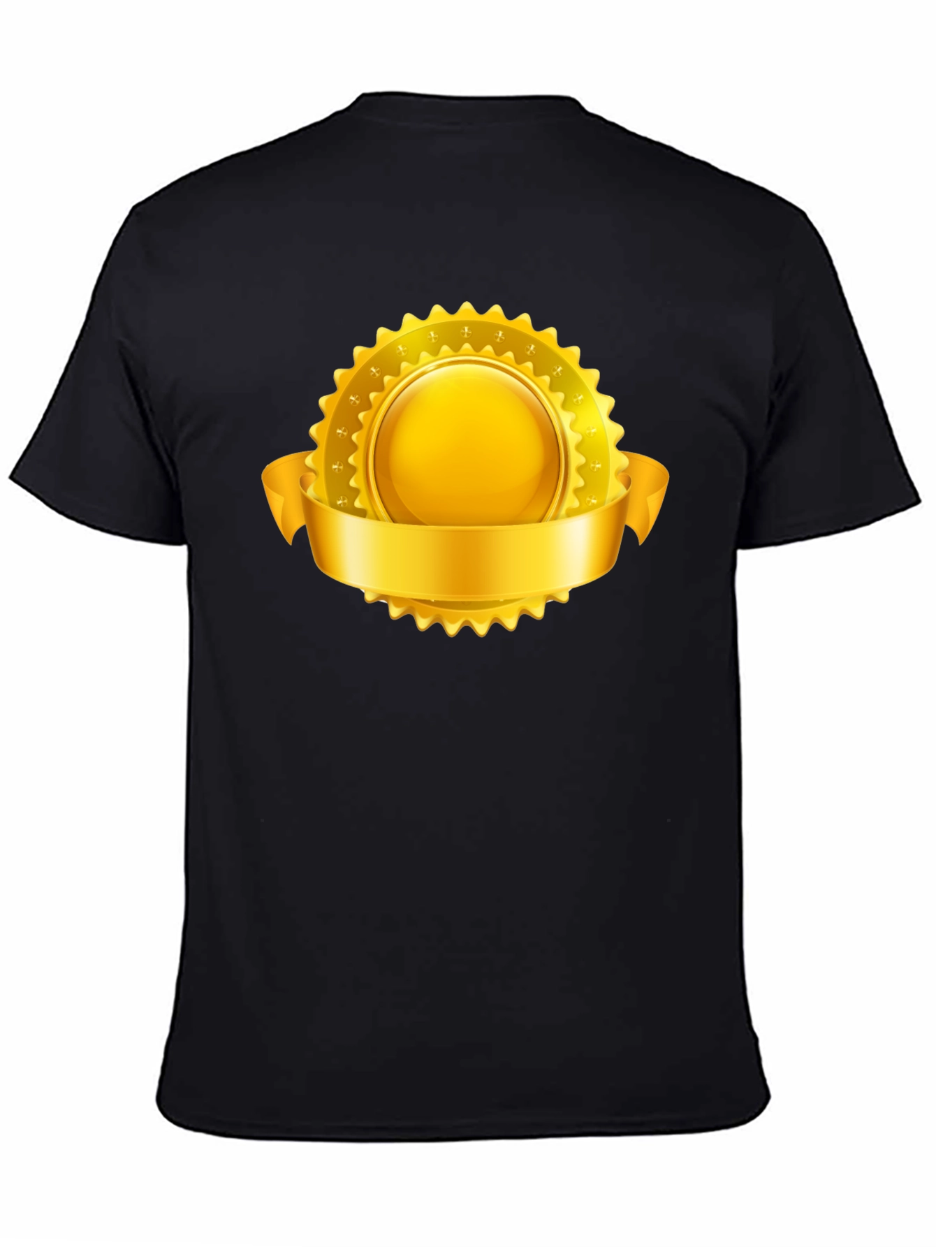 Golden Emblem Black T-Shirt
