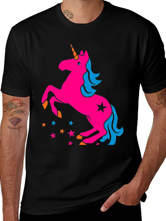 Unicorn Graphic T-Shirt - Stylish Black Tee