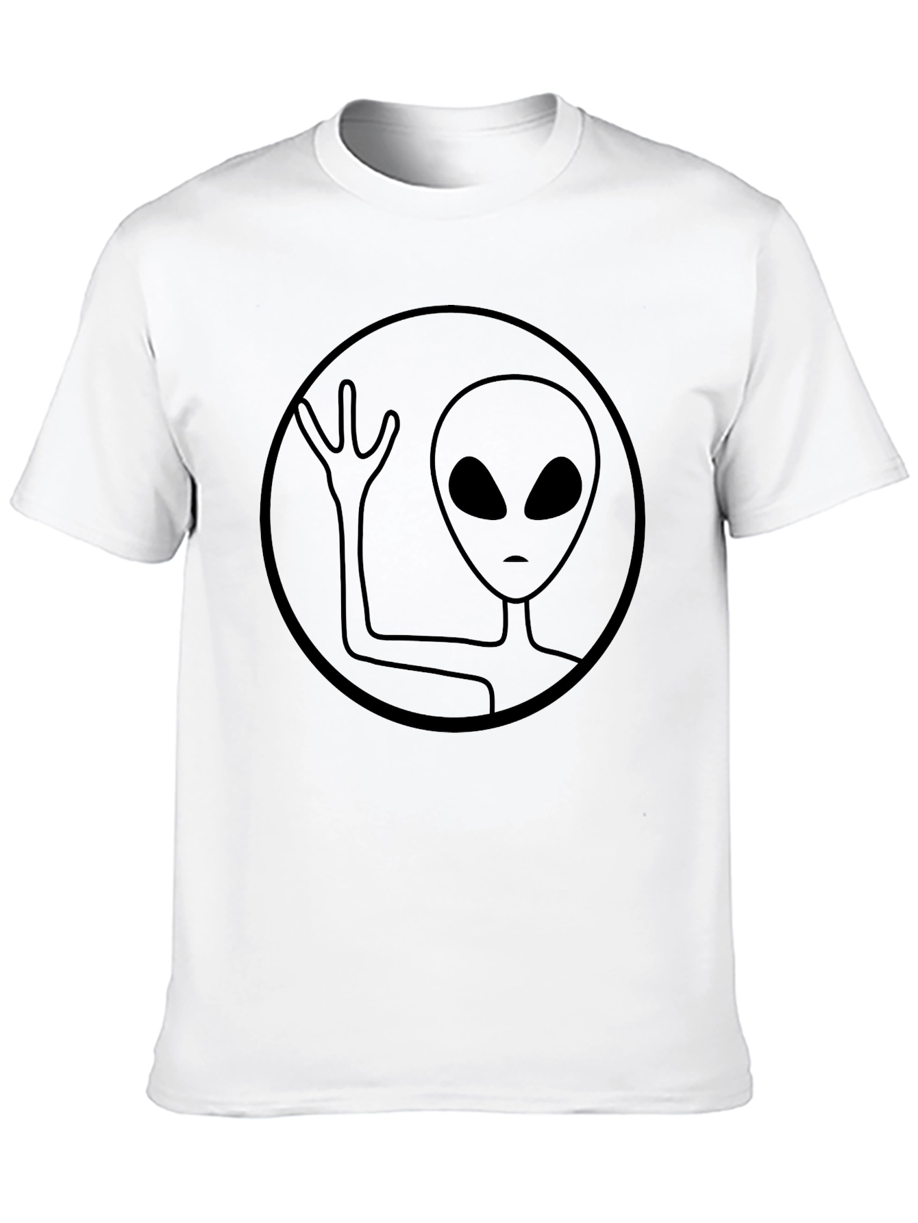 Alien Graphic Tee - Black Casual Shirt