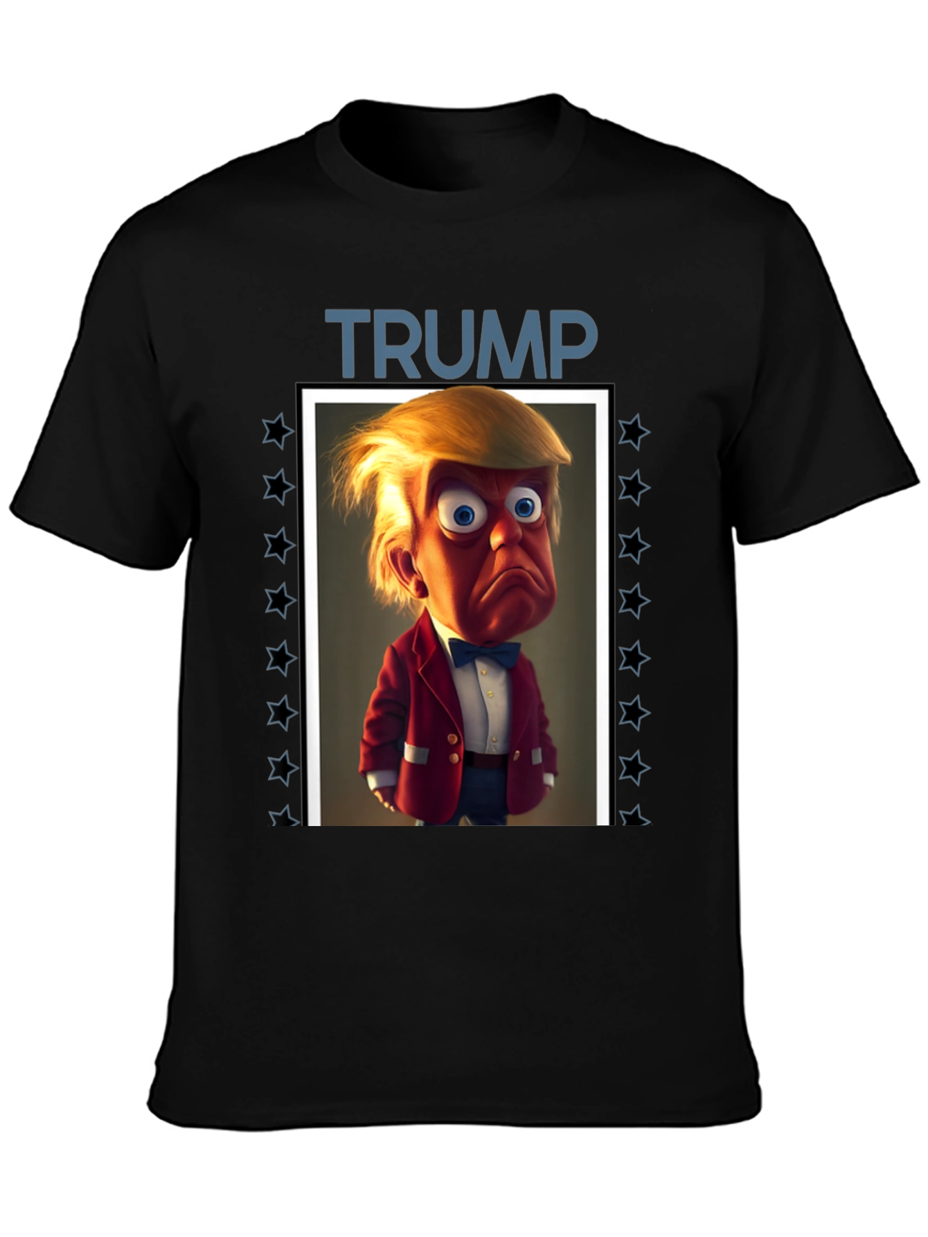 Trump Cartoon Graphic Tee - Political Humor T-Shirt