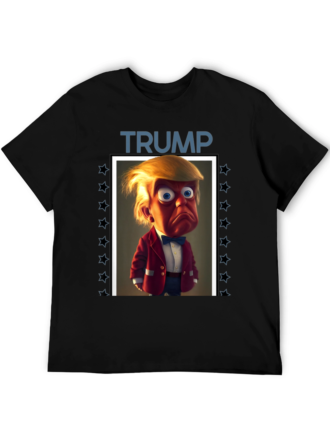 Trump Cartoon Graphic Tee - Political Humor T-Shirt