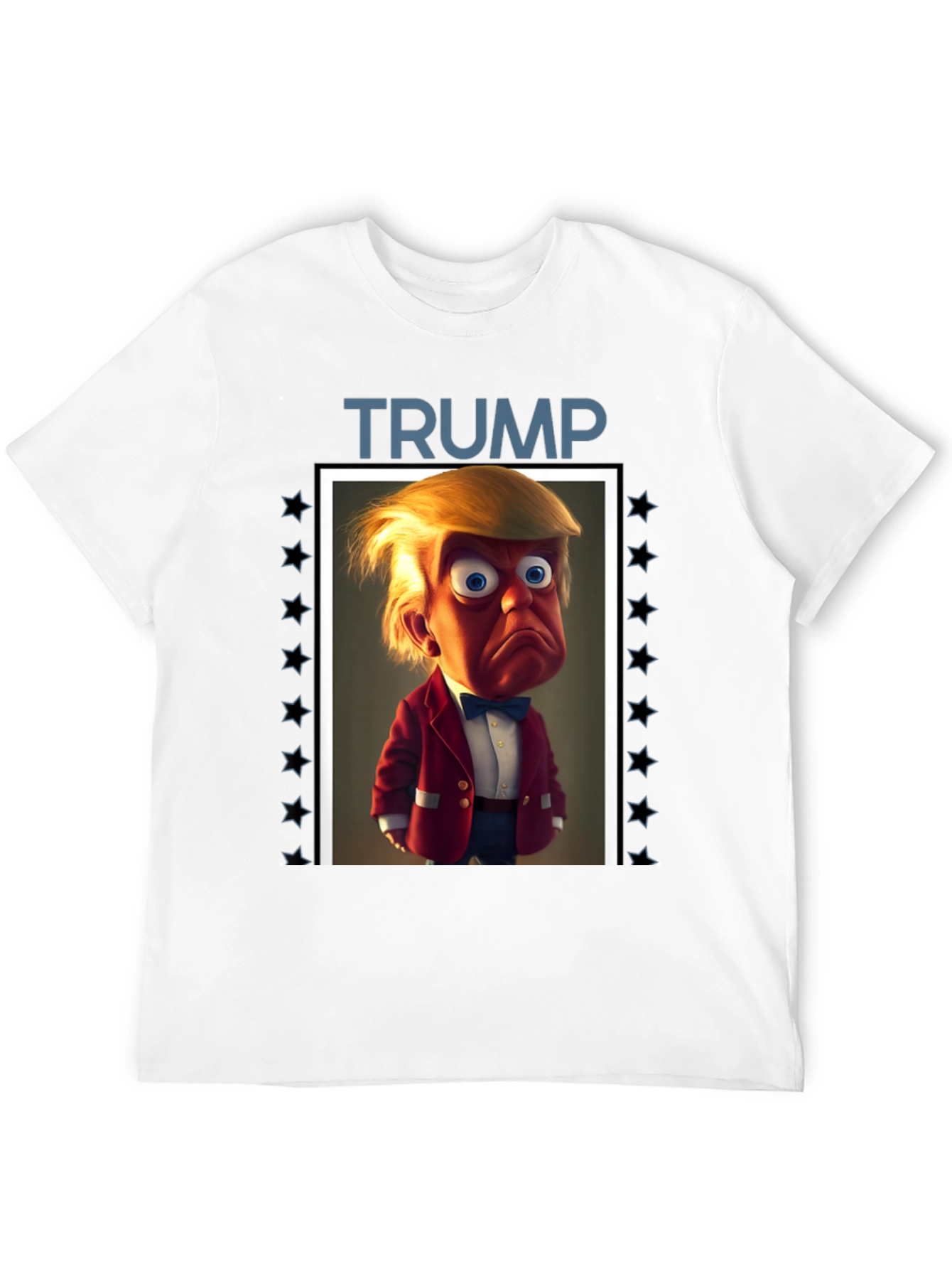 Trump Cartoon Graphic Tee - Political Humor T-Shirt