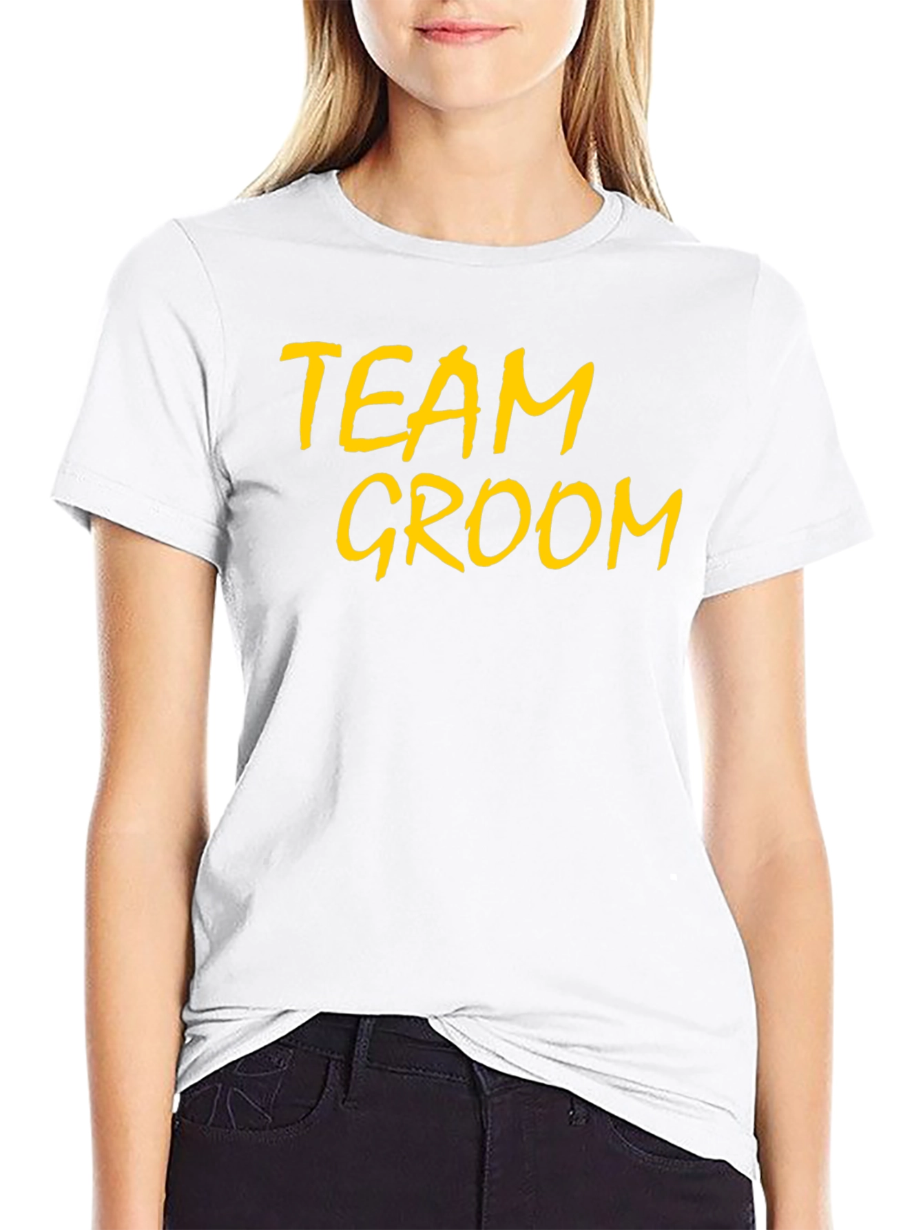 Team Groom T-Shirt - Black Bachelor Party Tee