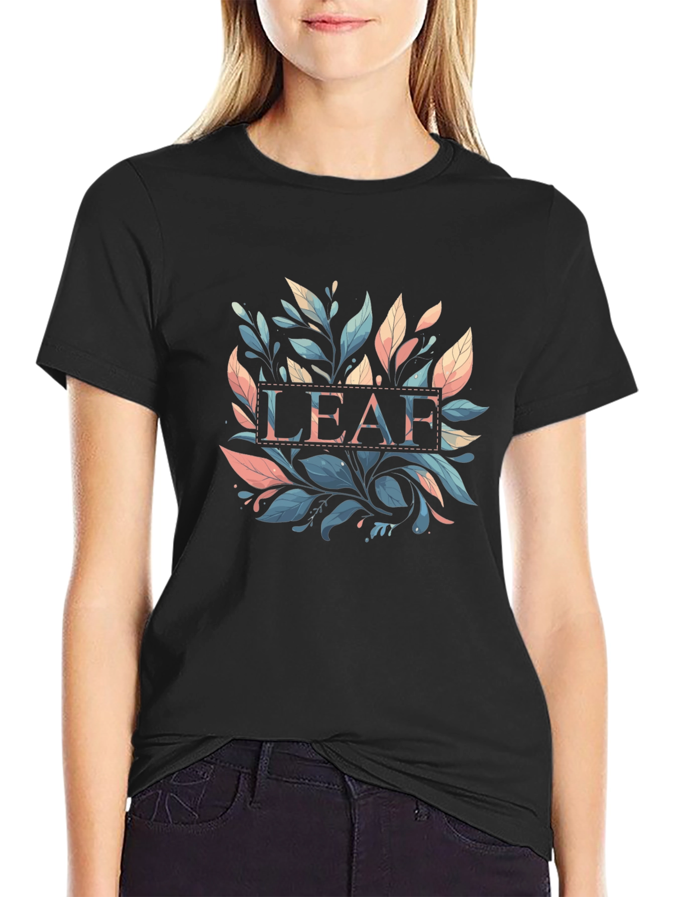 Botanical LEAF Graphic T-Shirt - Stylish Casual Wear