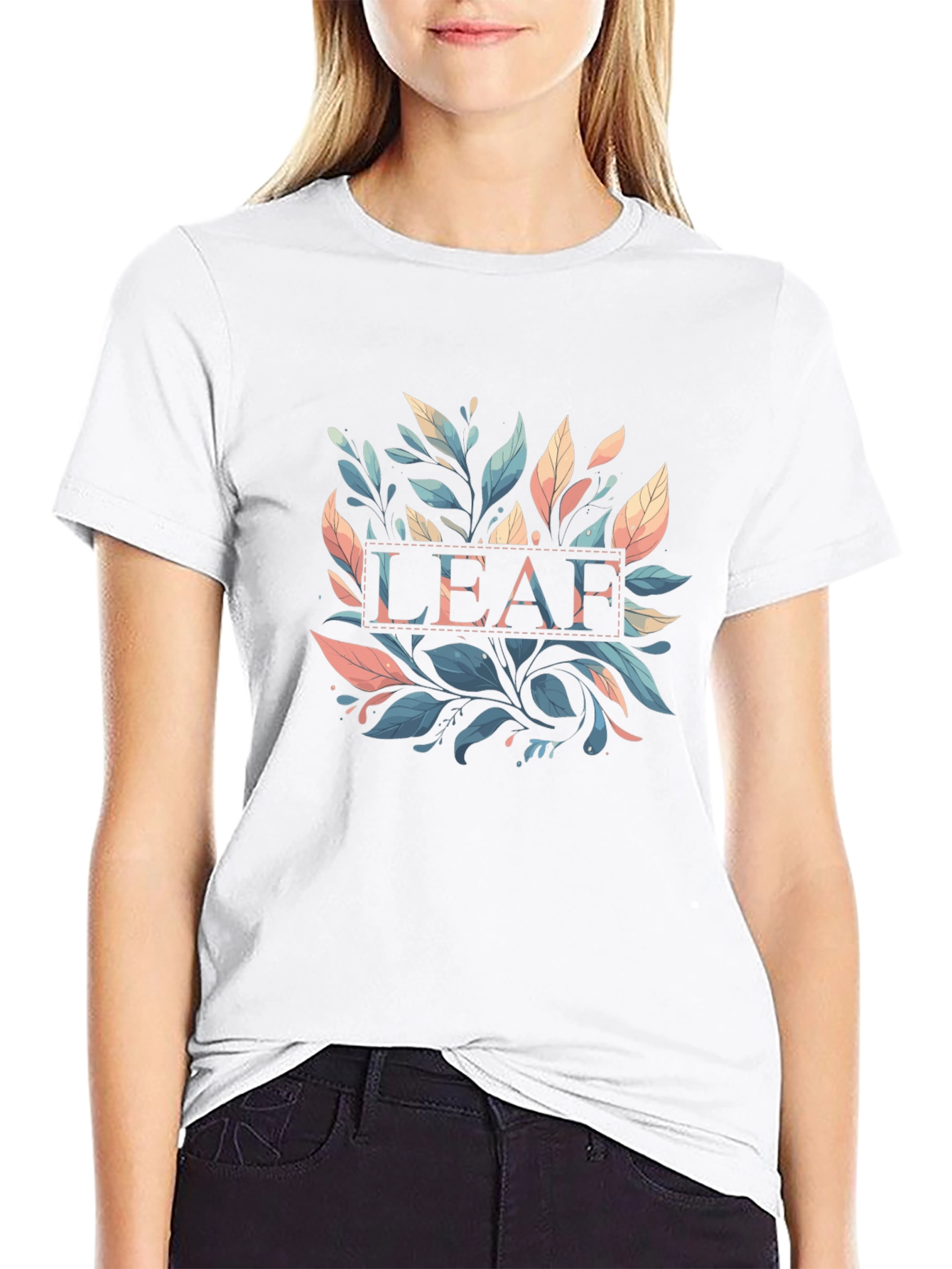 Botanical LEAF Graphic T-Shirt - Stylish Casual Wear