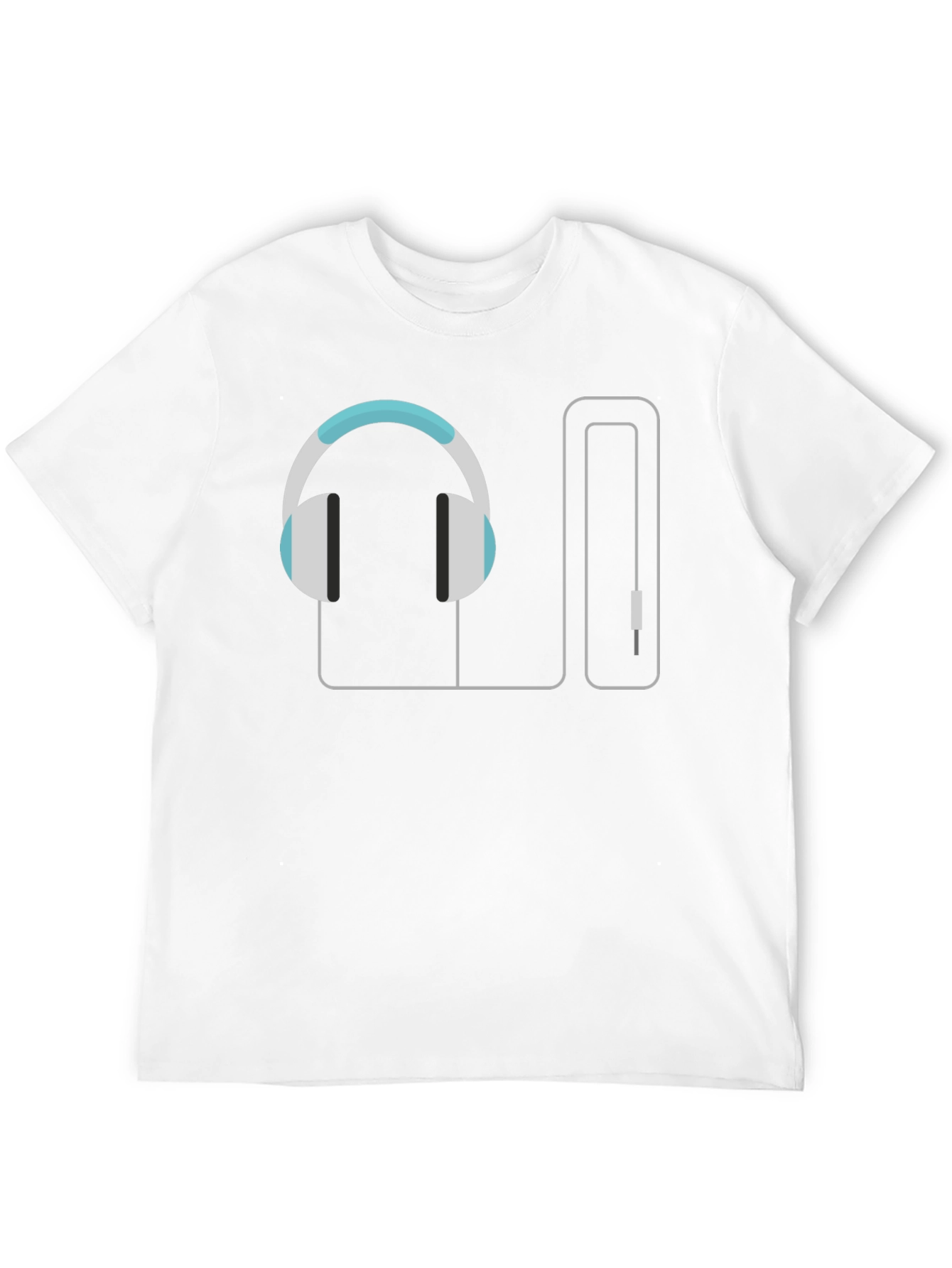 Headphone Graphic Tee - Music Lover T-Shirt