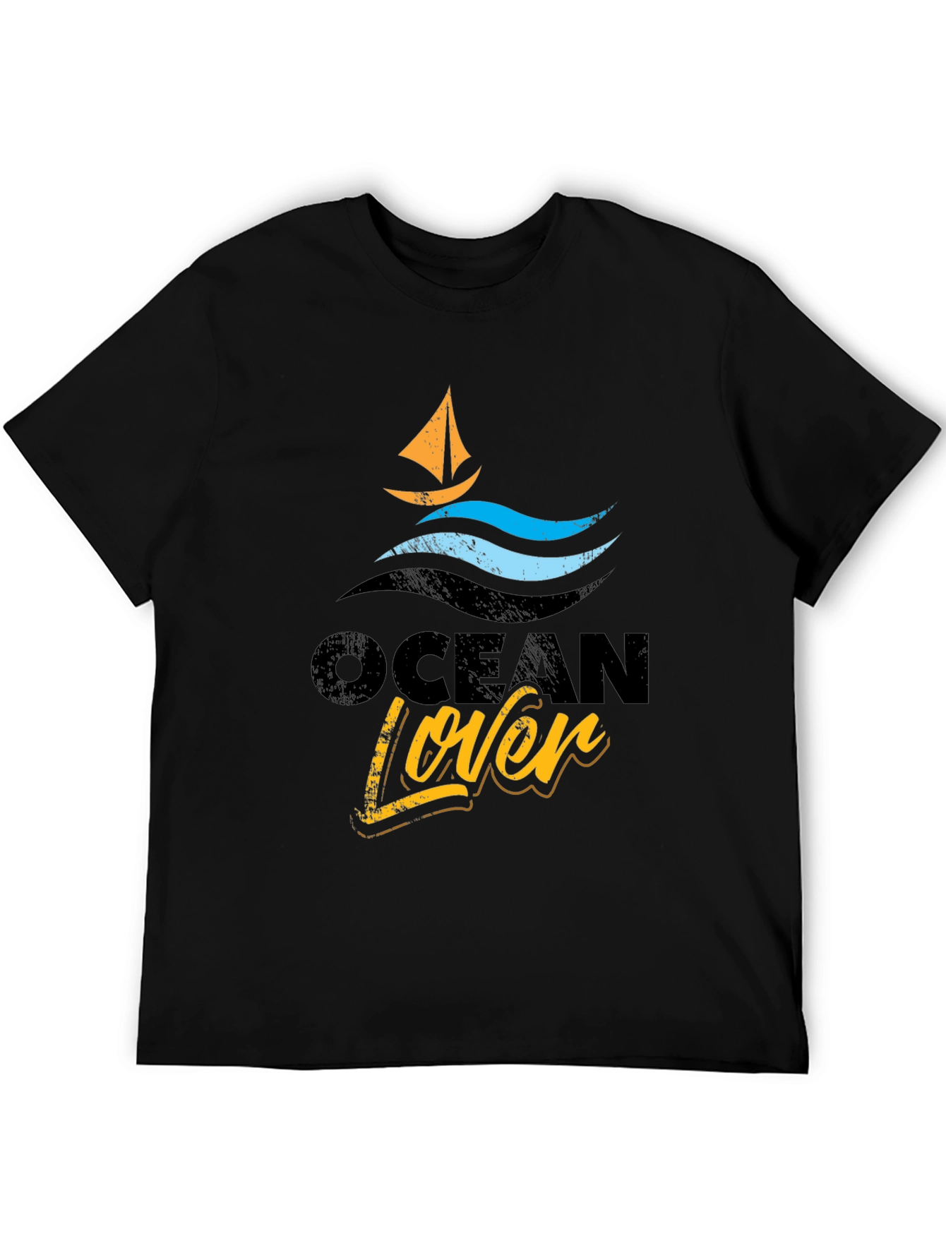 Ocean Lover Graphic Tee - Black T-Shirt