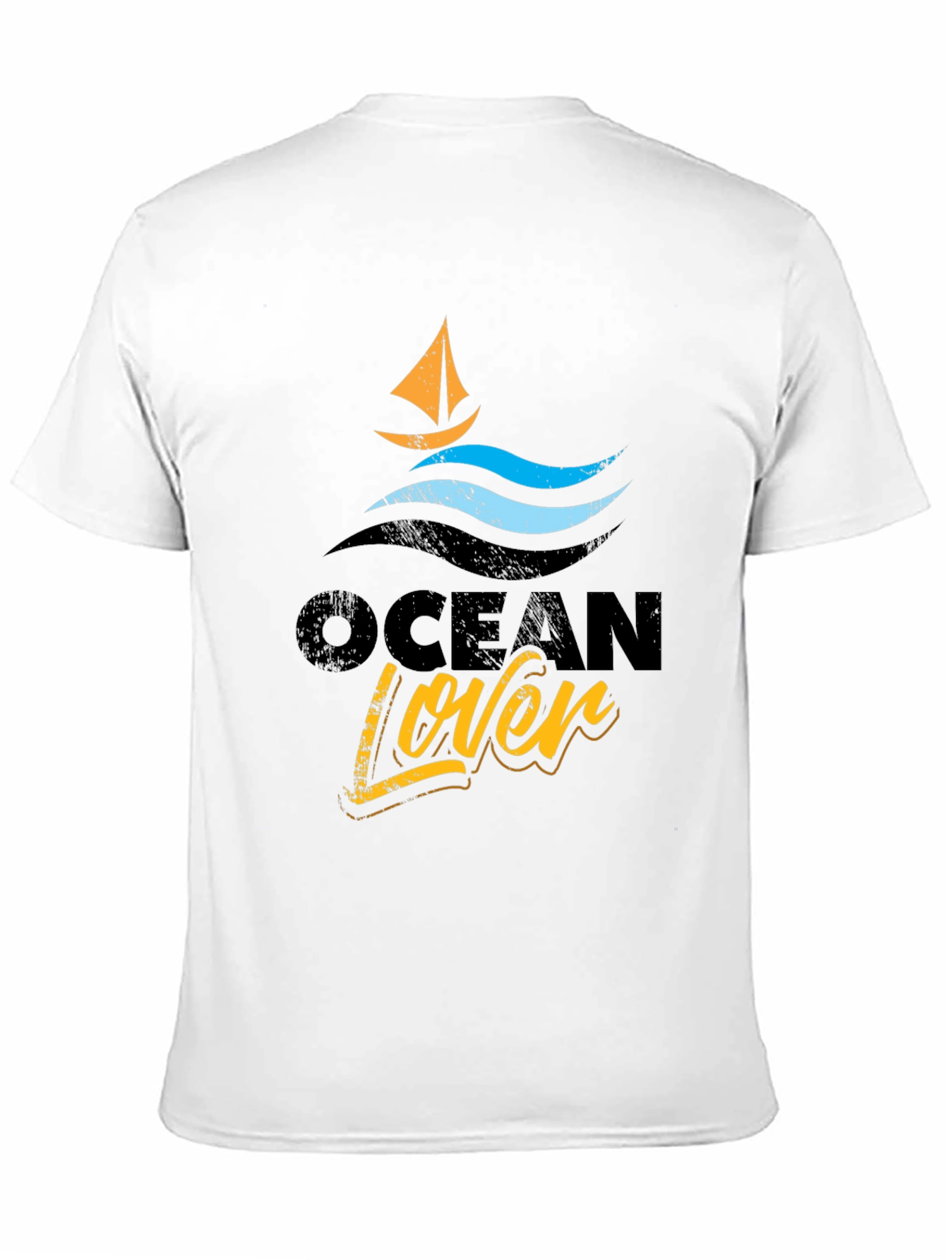 Ocean Lover Graphic Tee - Black T-Shirt