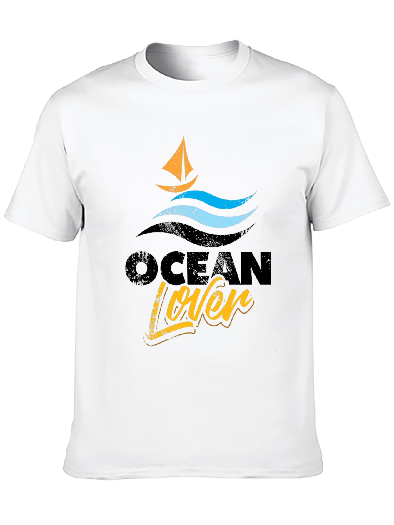Ocean Lover Graphic Tee - Black T-Shirt