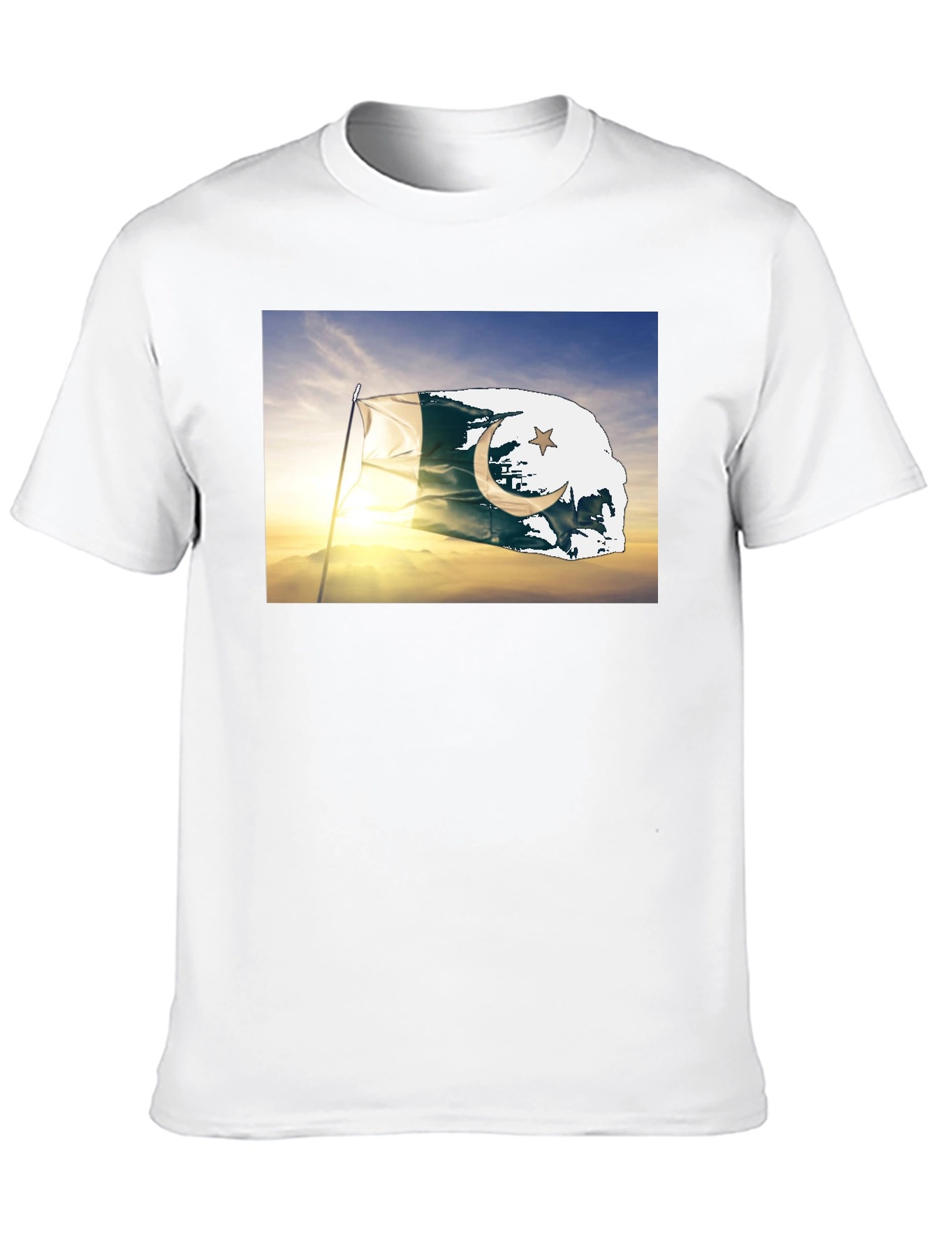 Pakistan Flag T-Shirt - Black Cotton Tee