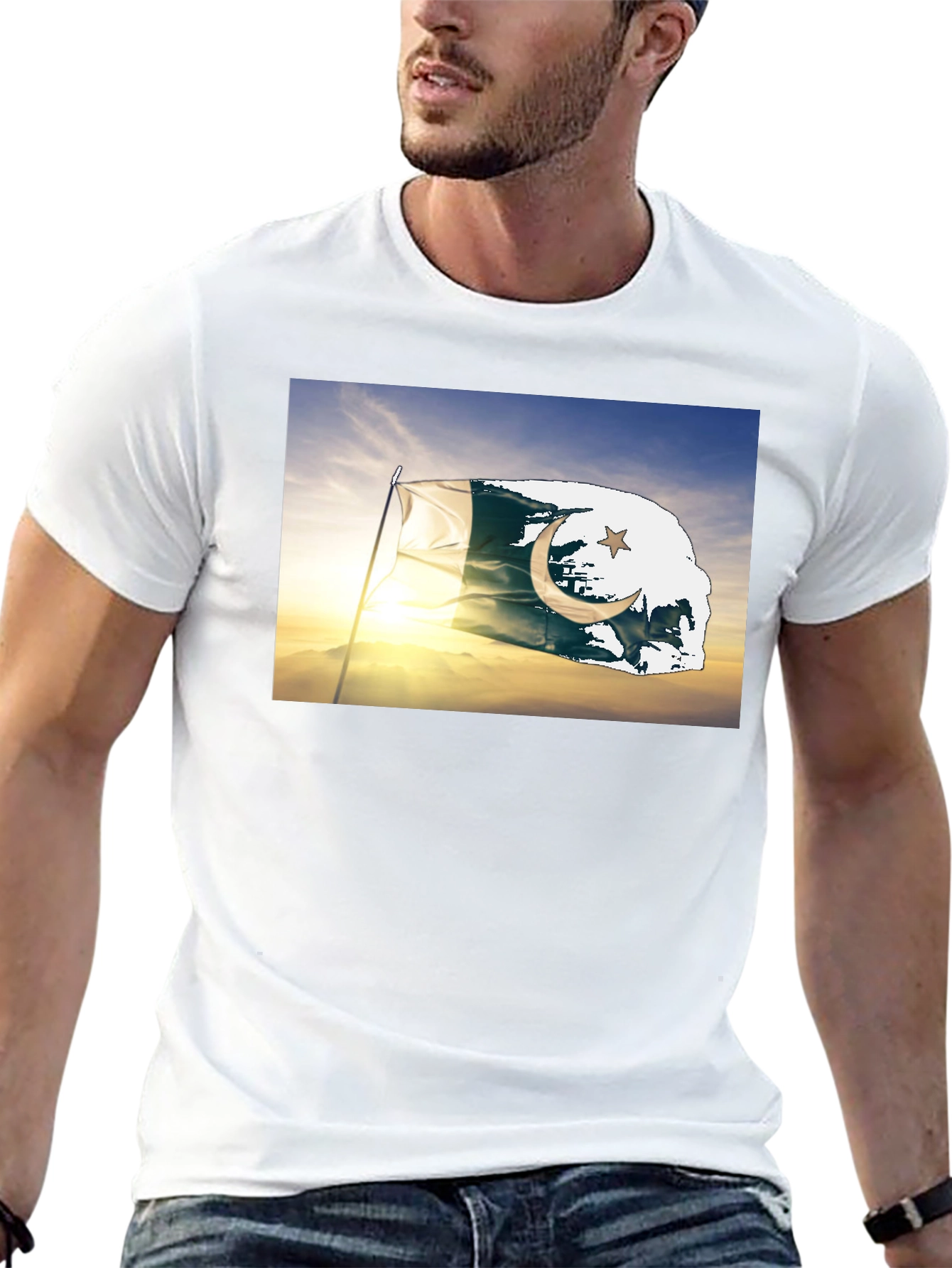 Pakistan Flag T-Shirt - Black Cotton Tee