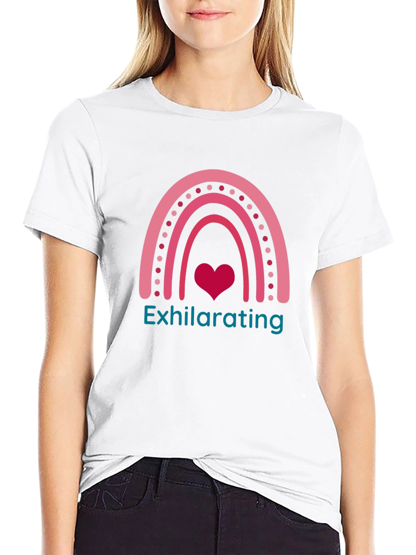 Exhilarating Rainbow Heart T-Shirt