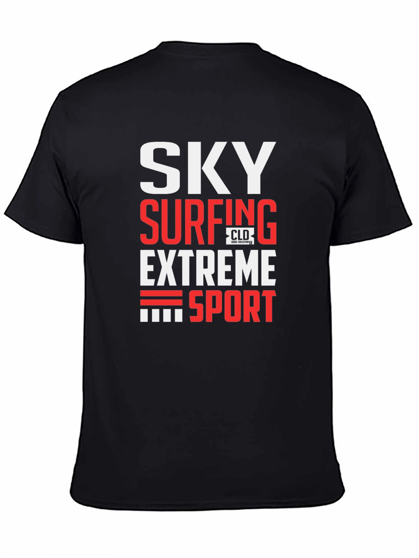 Sky Surfing Extreme Sport Black T-Shirt