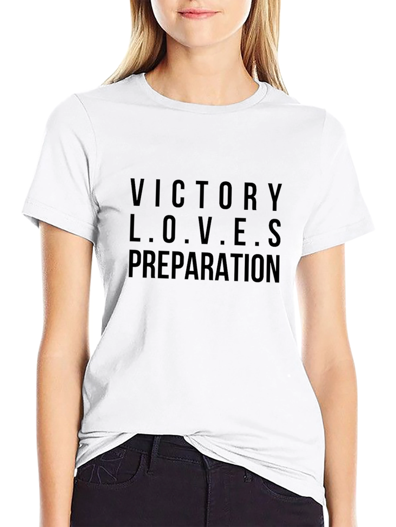 Victory Loves Preparation Black T-Shirt