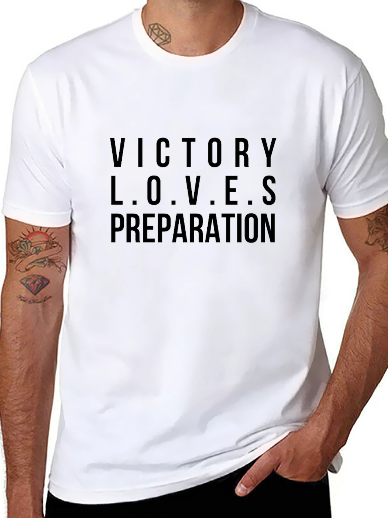Victory Loves Preparation Black T-Shirt
