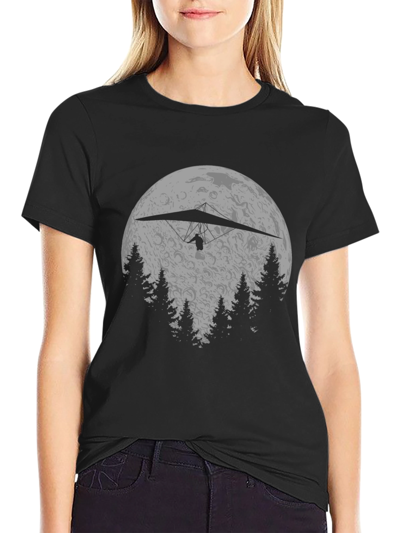 Hang Gliding Moon T-Shirt
