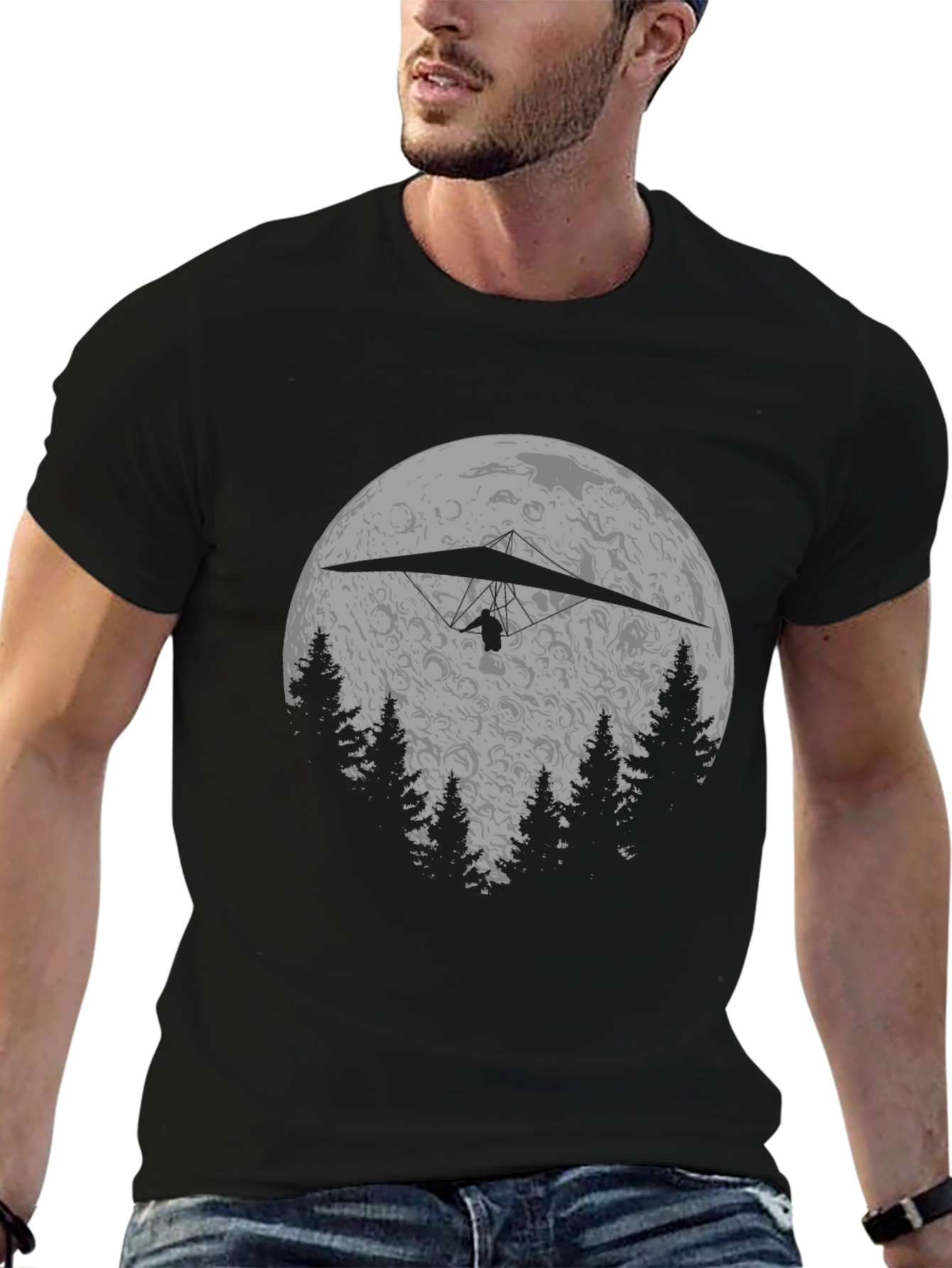 Hang Gliding Moon T-Shirt
