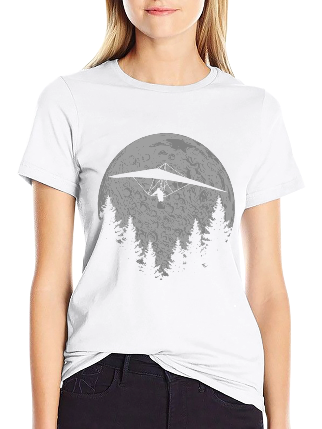 Hang Gliding Moon T-Shirt