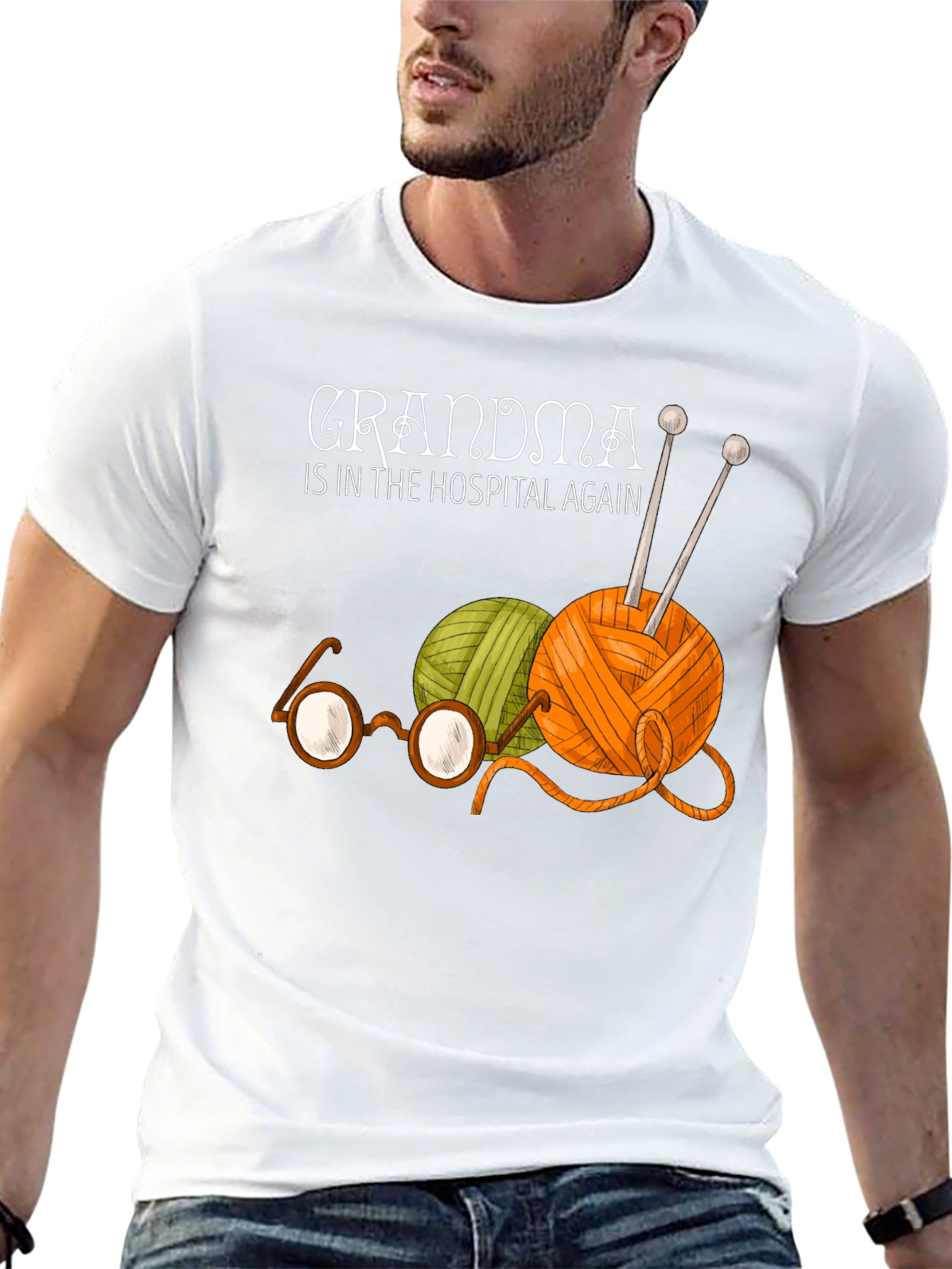 Grandma Hospital Again T-Shirt - Knitting Humor Tee