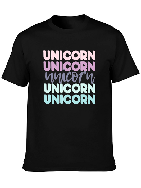 Unicorn Rainbow Text T-Shirt