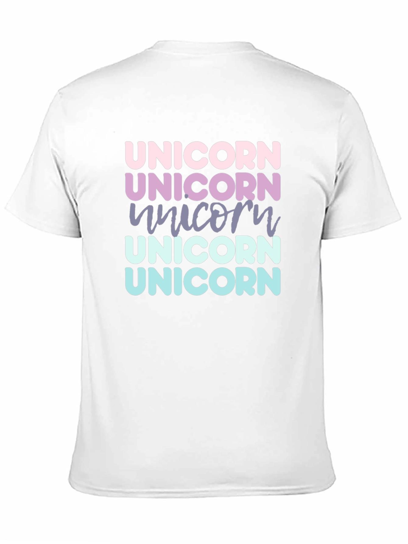 Unicorn Rainbow Text T-Shirt