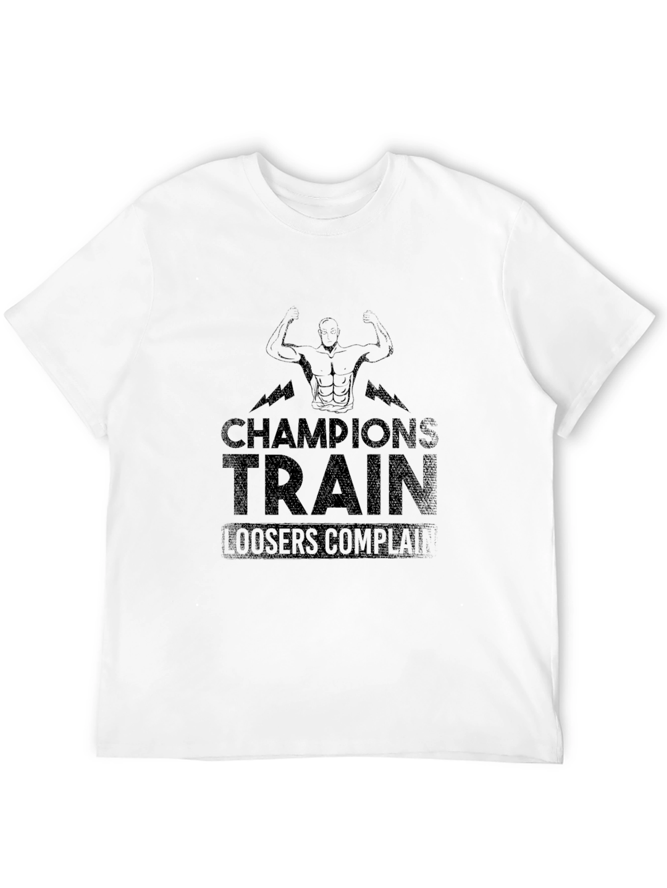 Champions Train Graphic T-Shirt - Bodybuilding Motivation